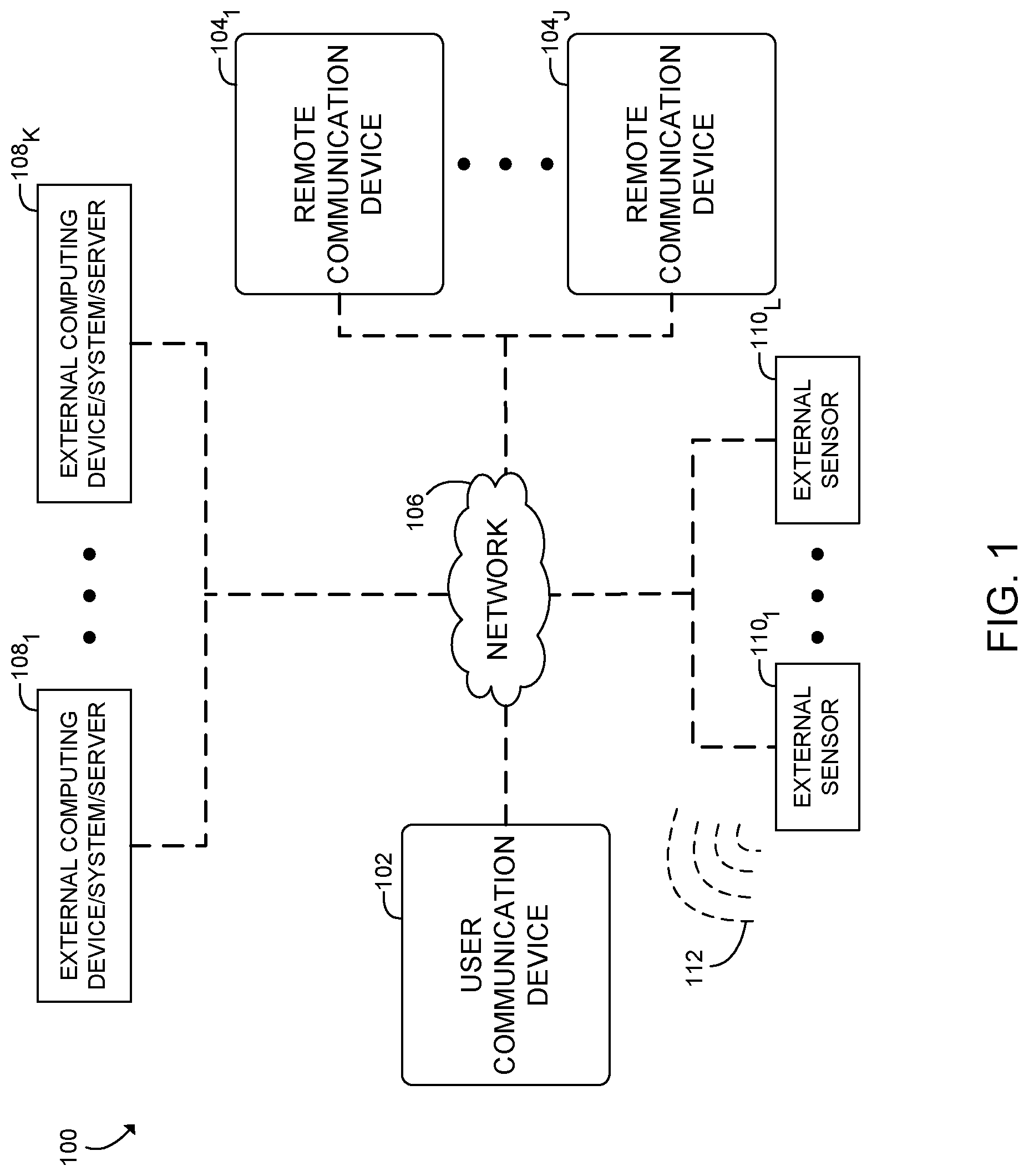 Patent US12105928 Figure 1 – Selectively augmenting communications transmitted by a communication device