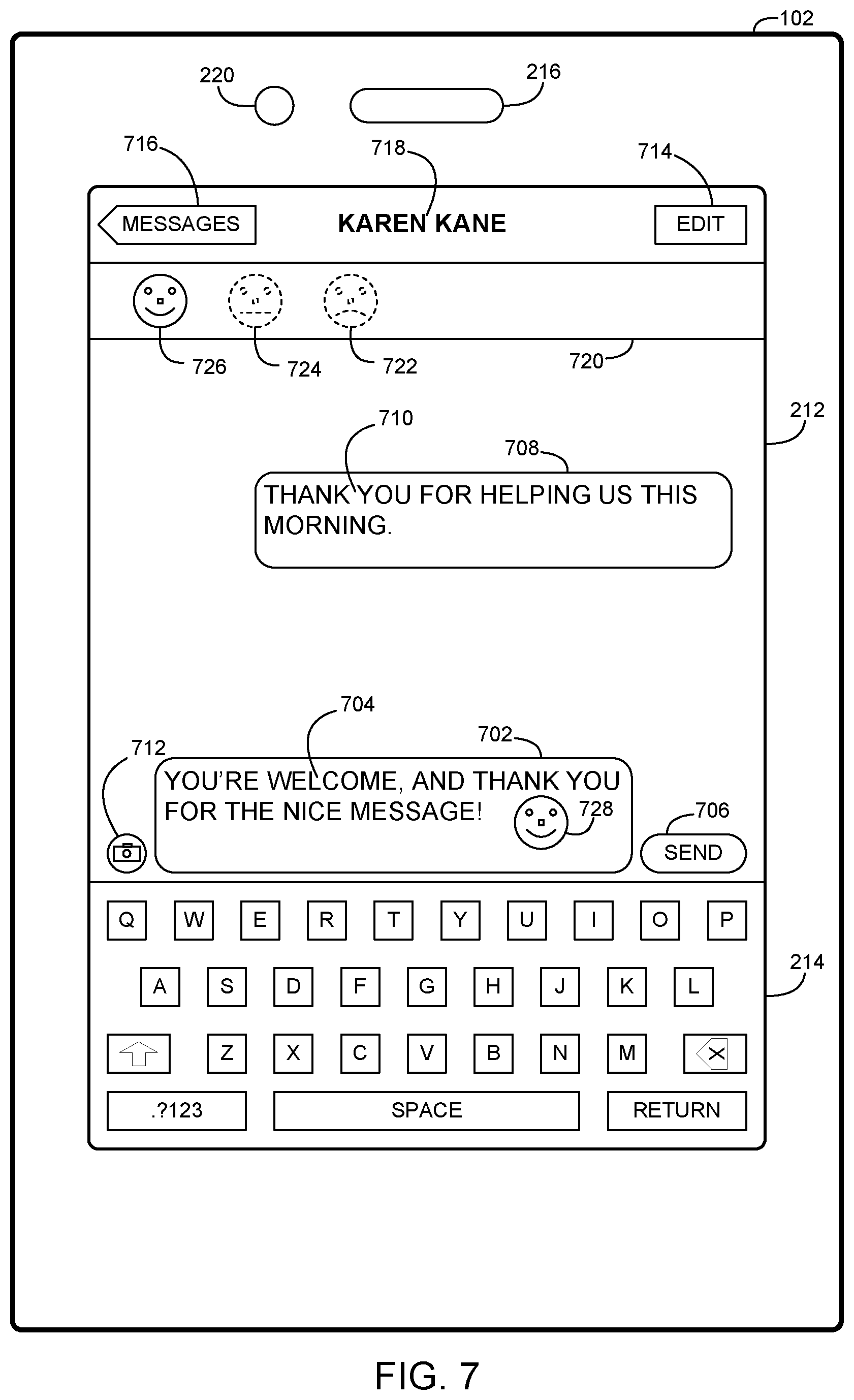 Patent US12105928 Figure 5 – Selectively augmenting communications transmitted by a communication device