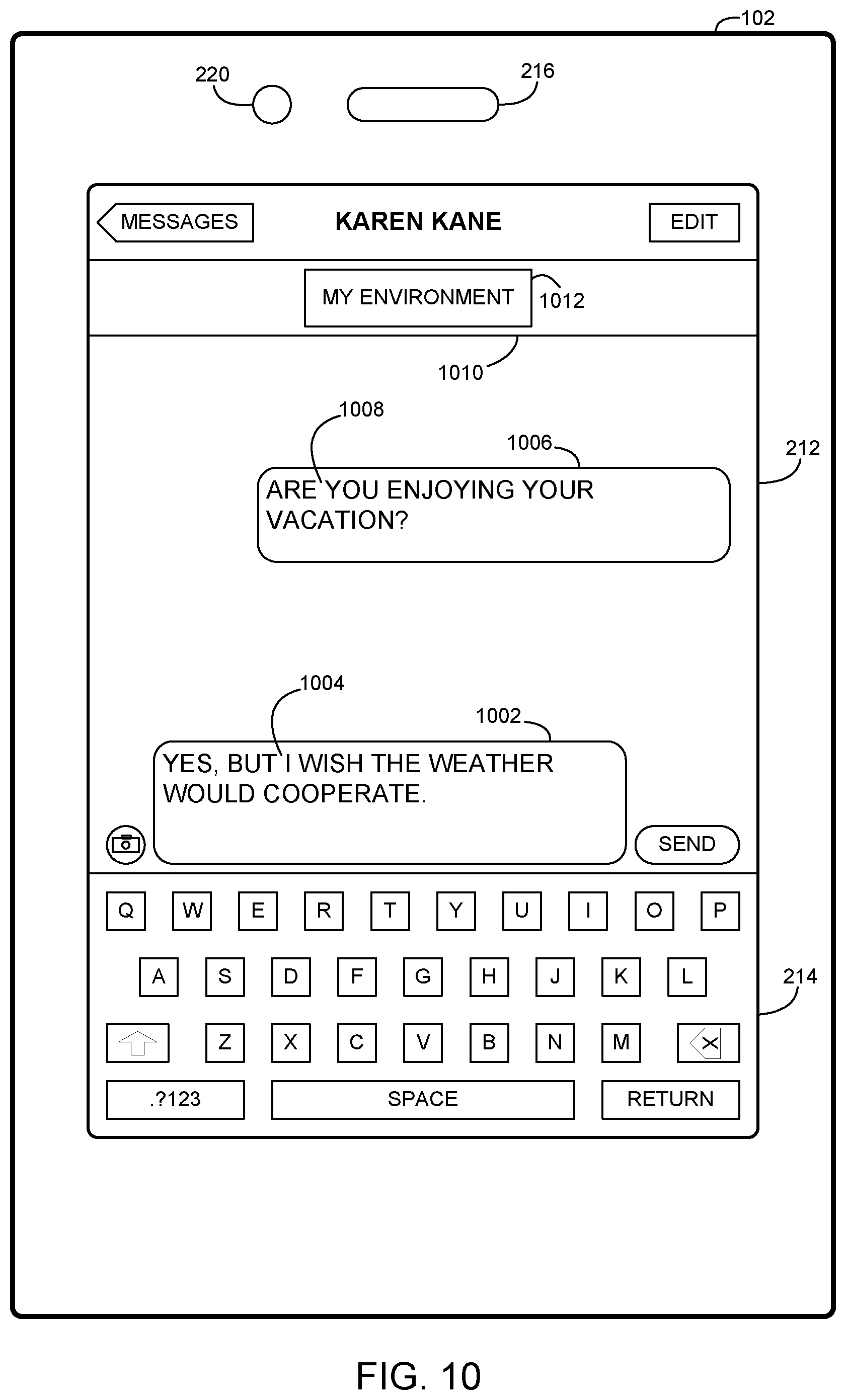 Patent US12105928 Figure 8 – Selectively augmenting communications transmitted by a communication device