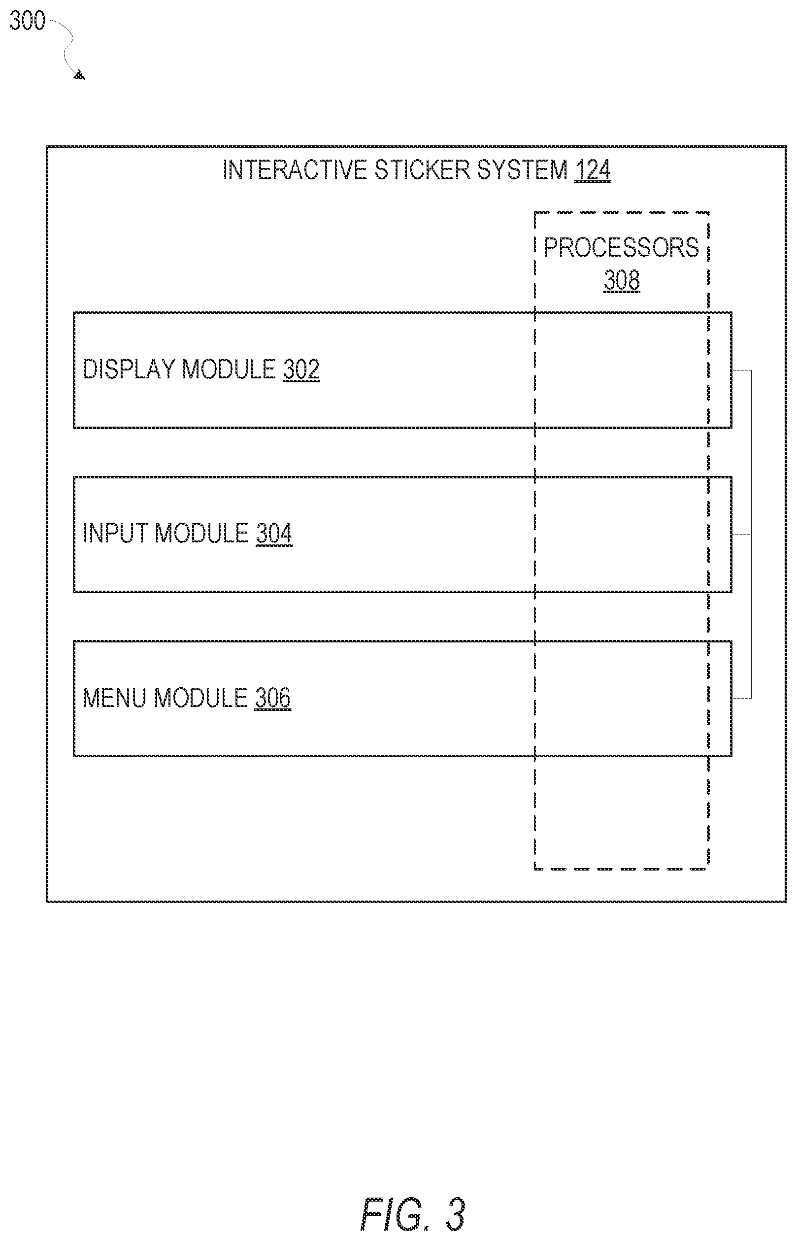 Patent US12105930 Figure 3 – Interactive messaging stickers