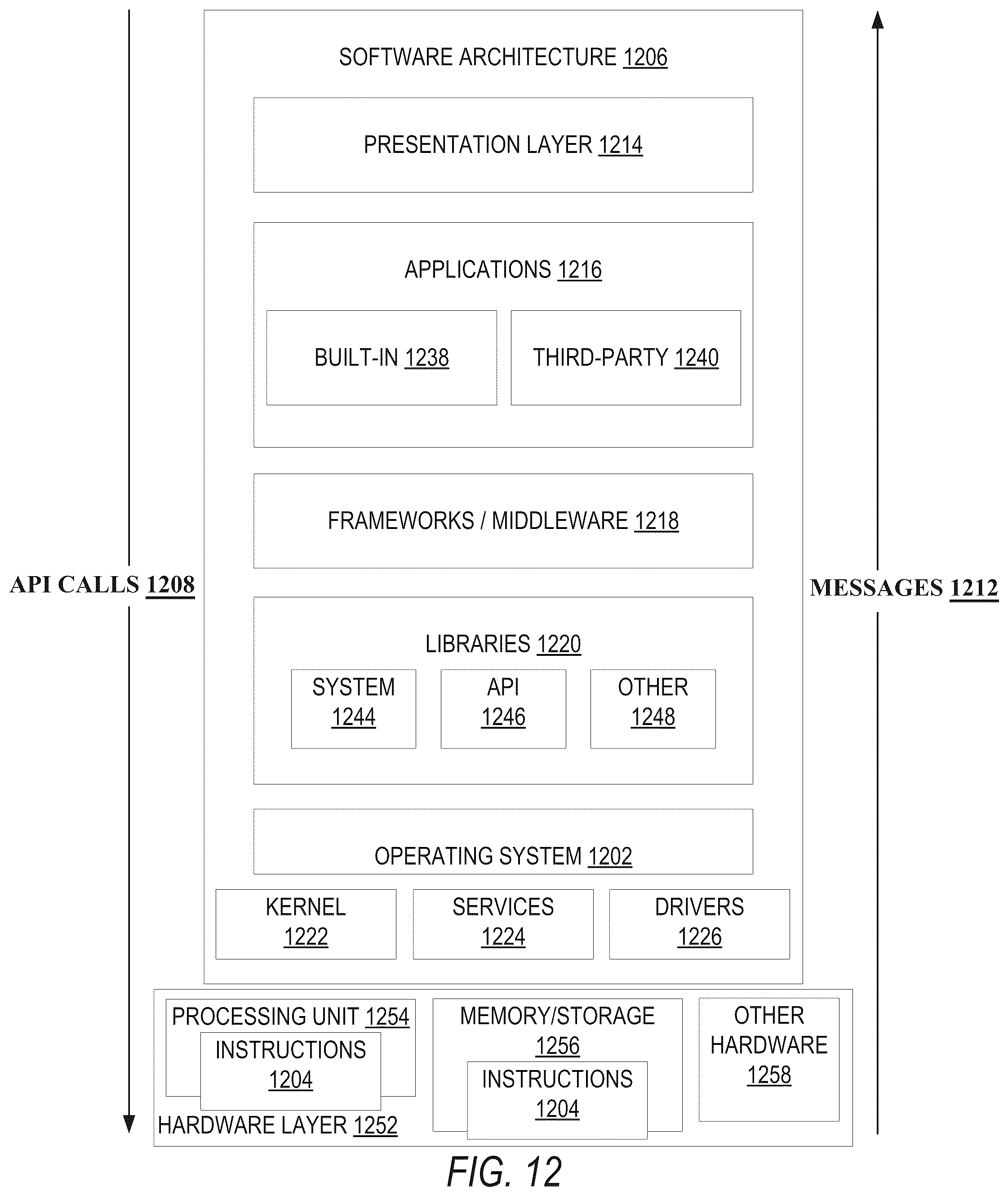 Patent US12105932 Figure 12 – Context based interface options