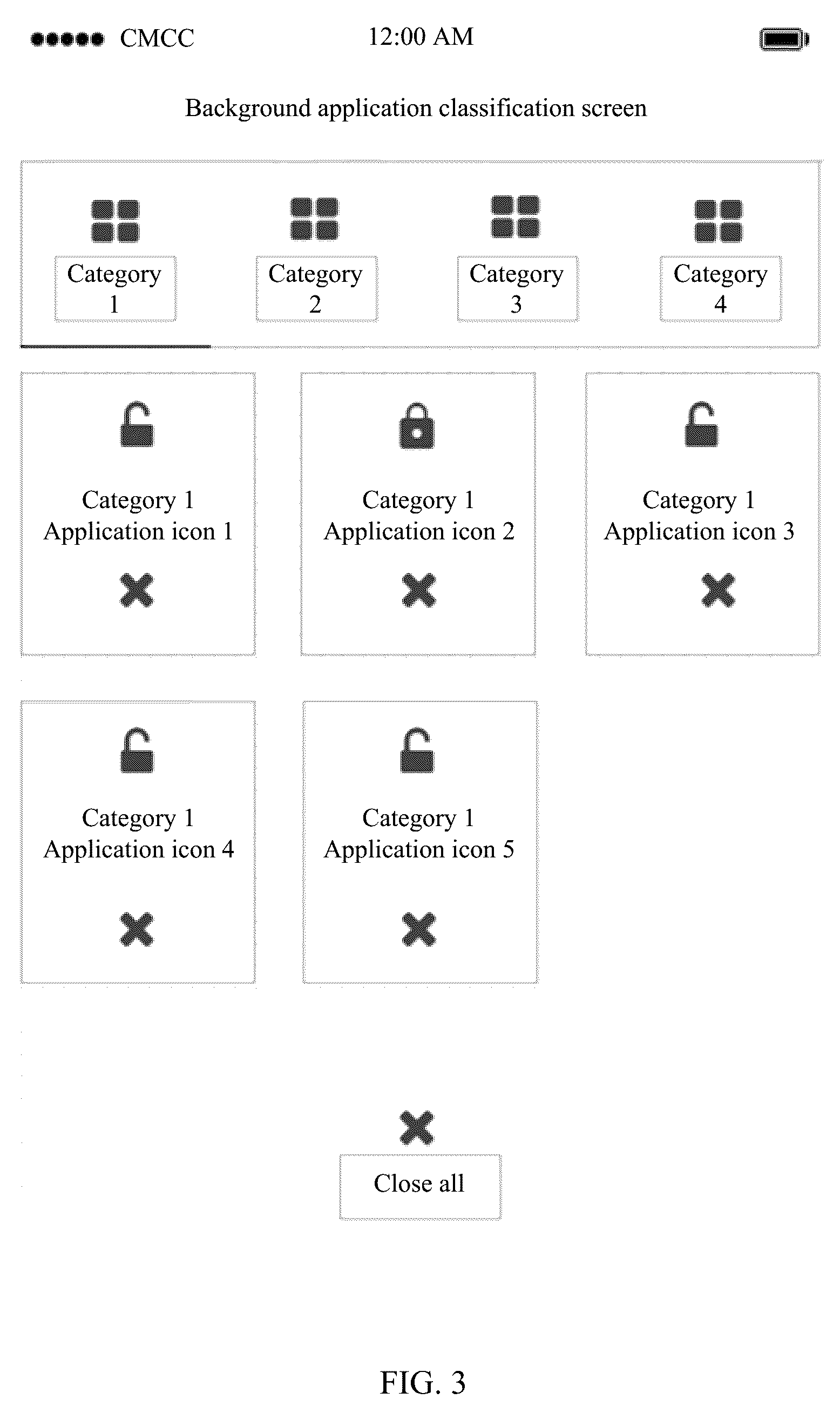 Patent US12105935 Figure 3 – Method for displaying background application and mobile terminal