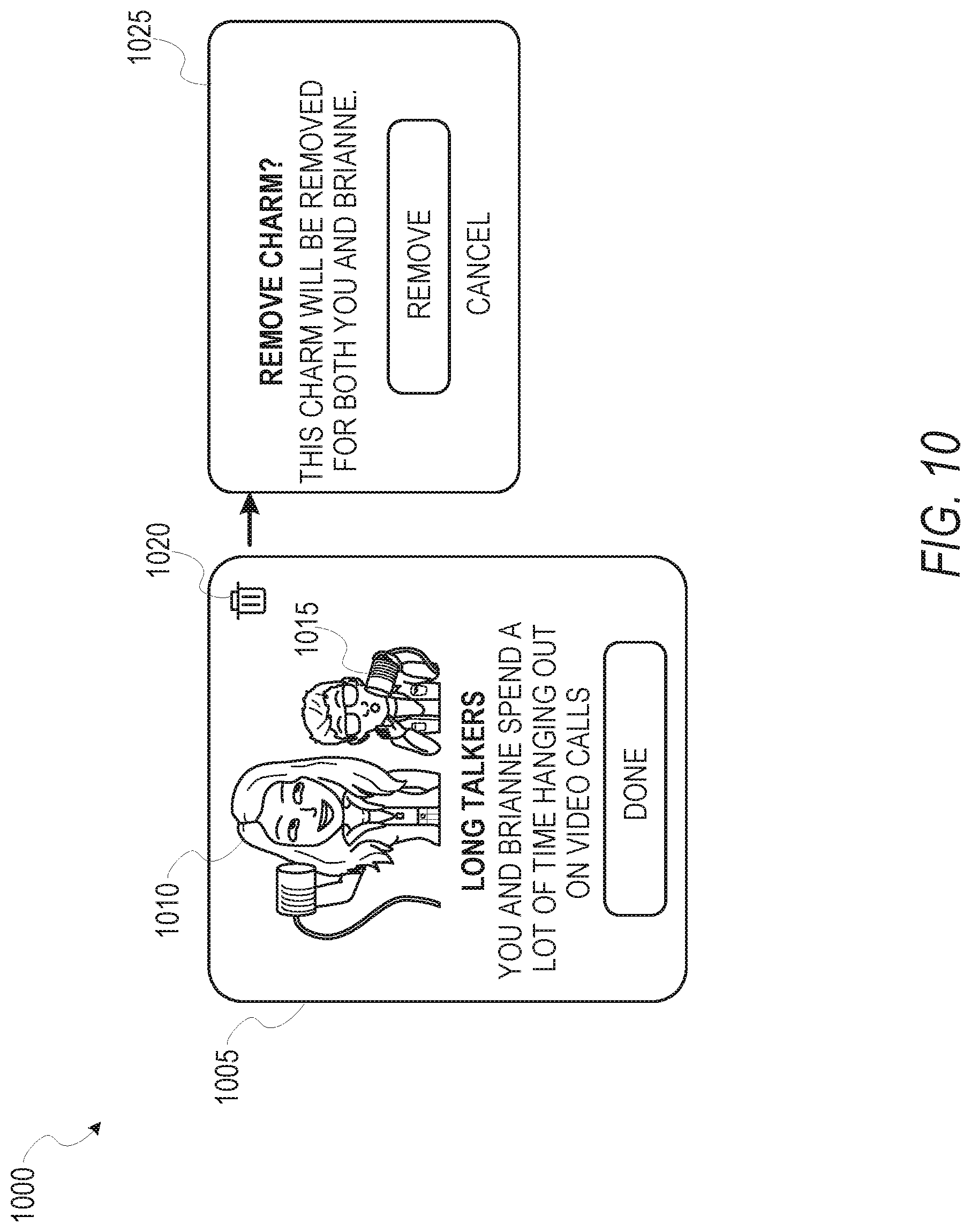 Patent US12105938 Figure 10 – Collaborative achievement interface
