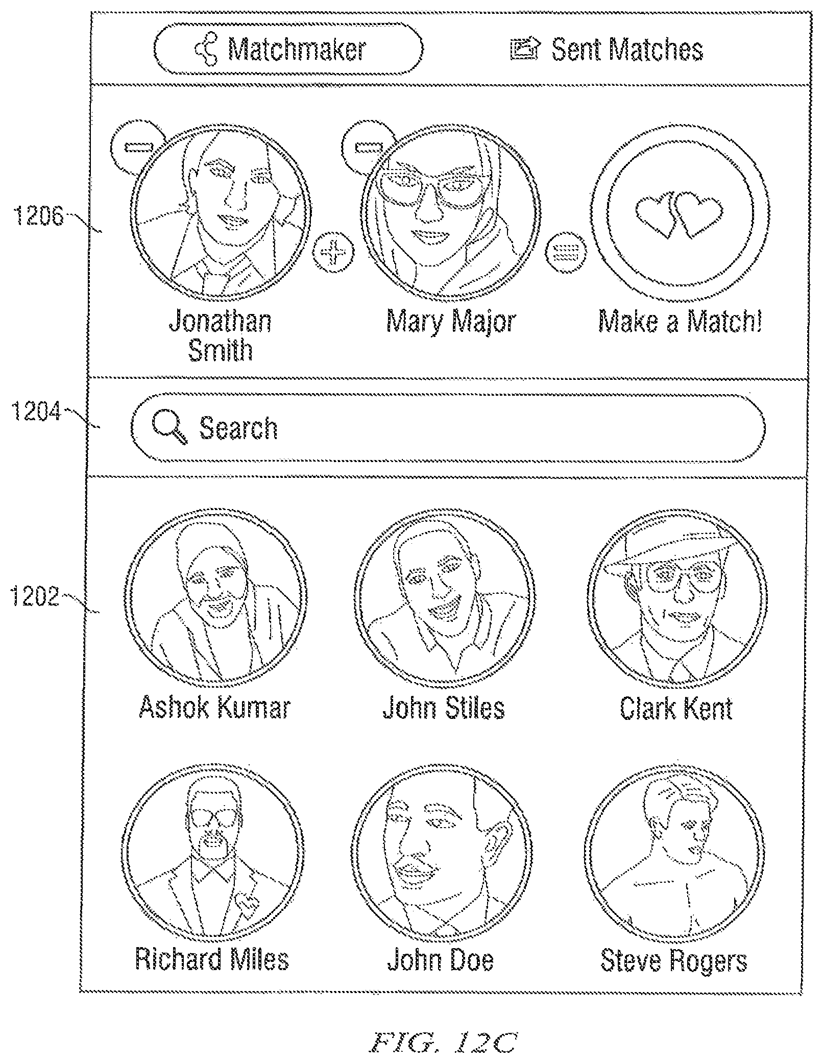 Patent US12105941 Figure 10 – Matching process system and method