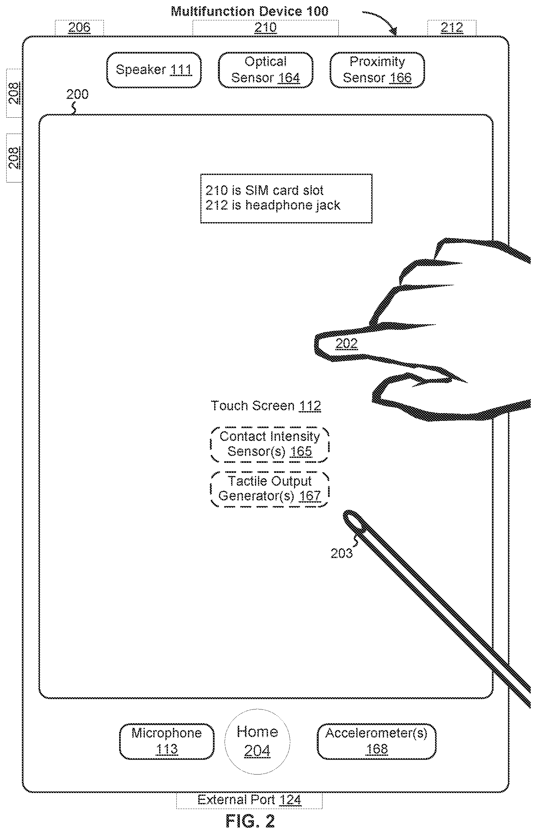 Patent US12105942 Figure 3 – Input device and user interface interactions