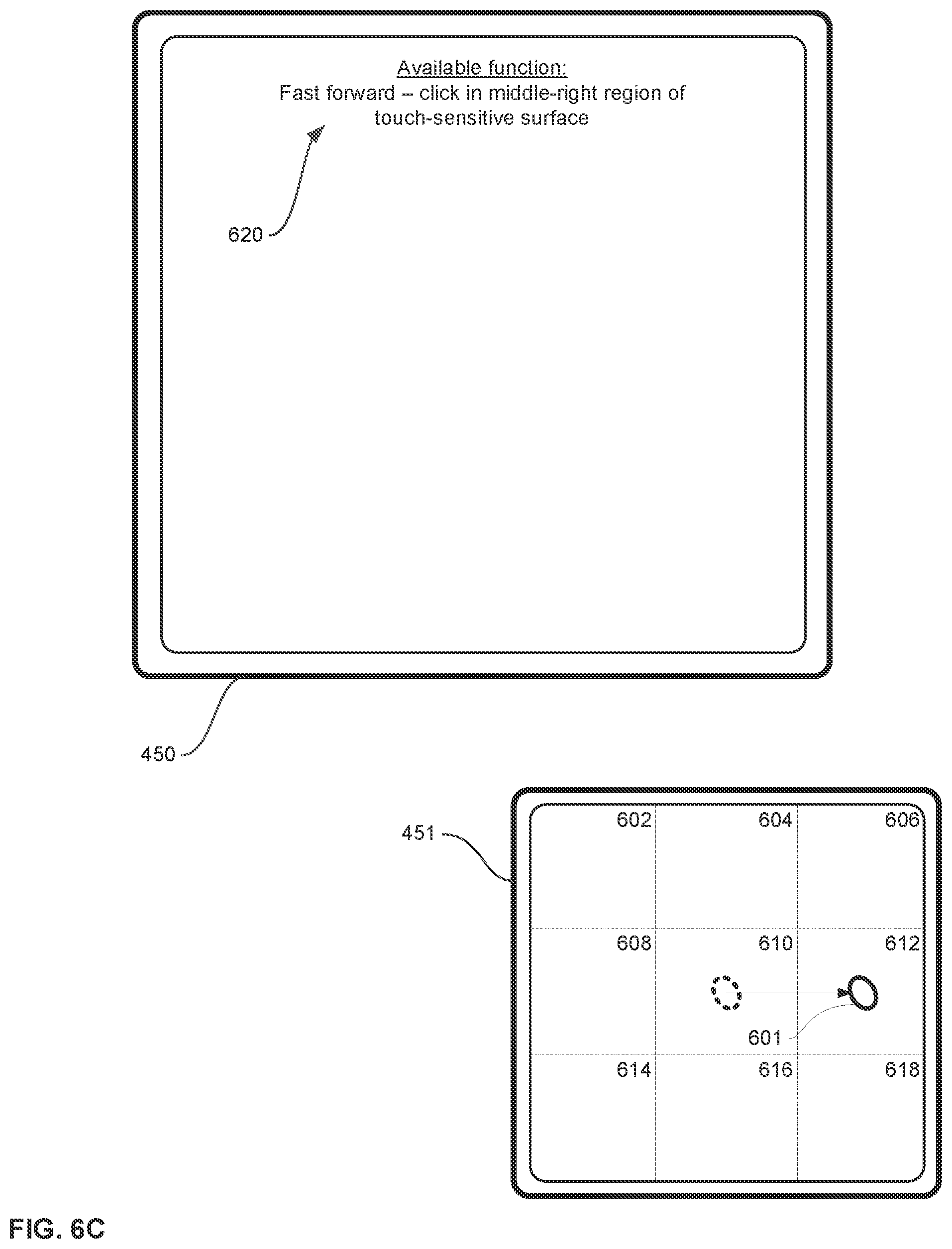 Patent US12105942 Figure 9 – Input device and user interface interactions