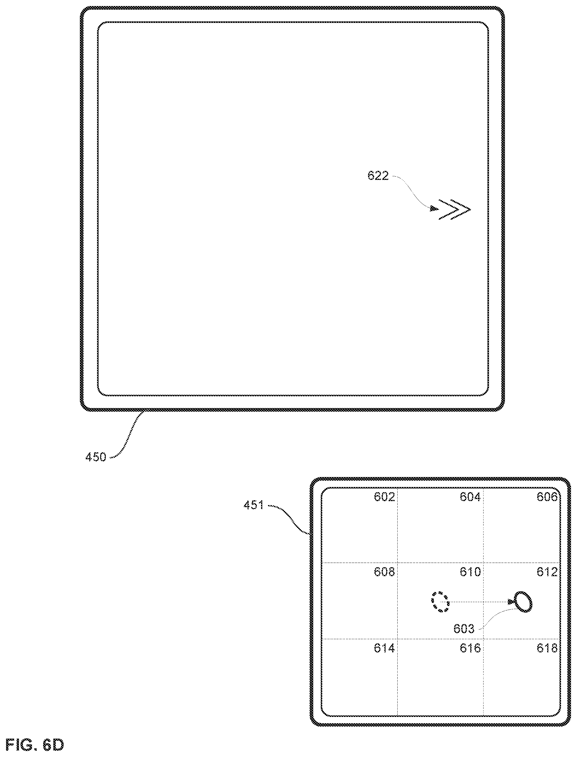 Patent US12105942 Figure 10 – Input device and user interface interactions