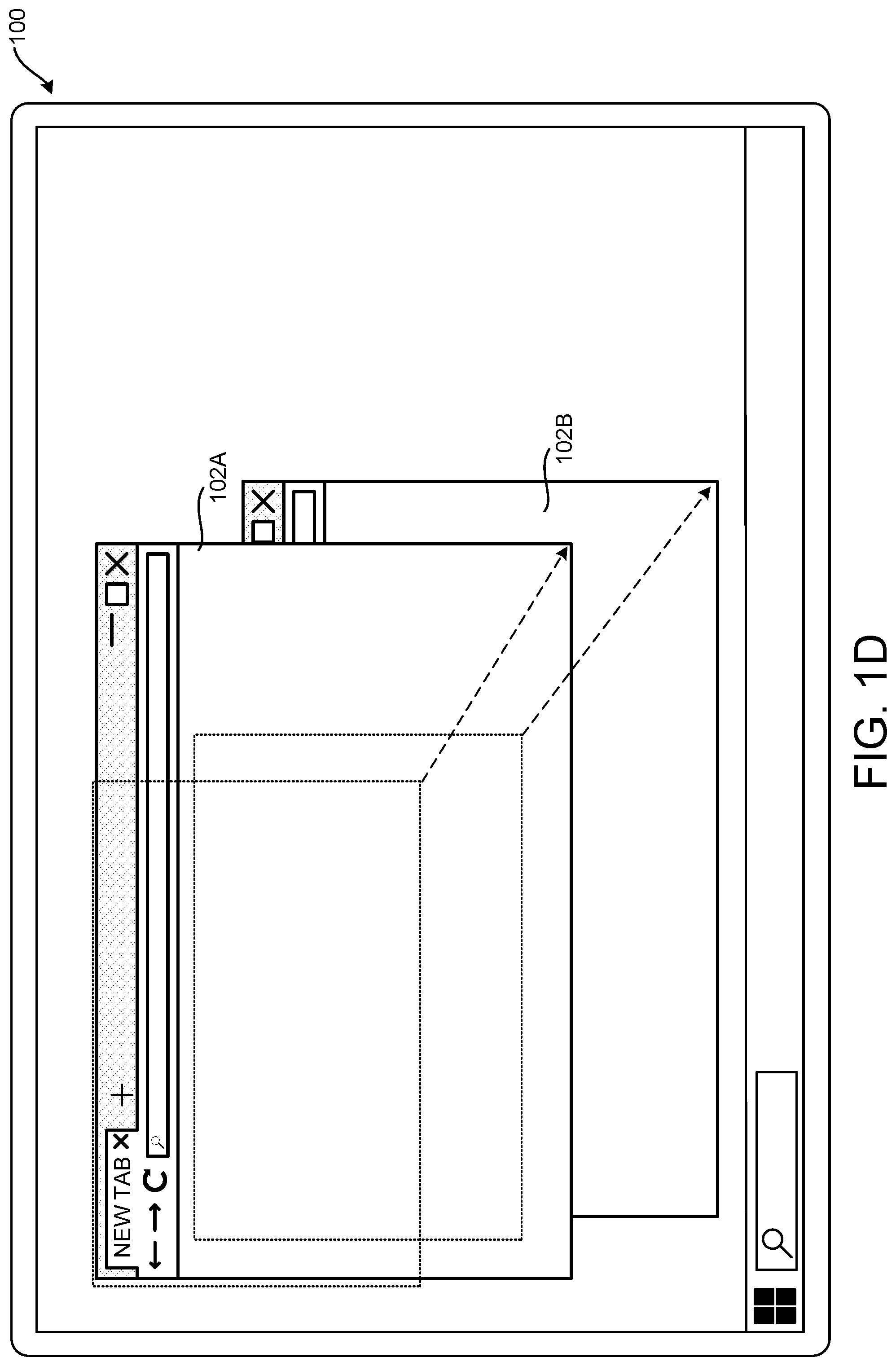 Patent US12105944 Figure 4 – Providing visual feedback during touch-based operations on user interface elements