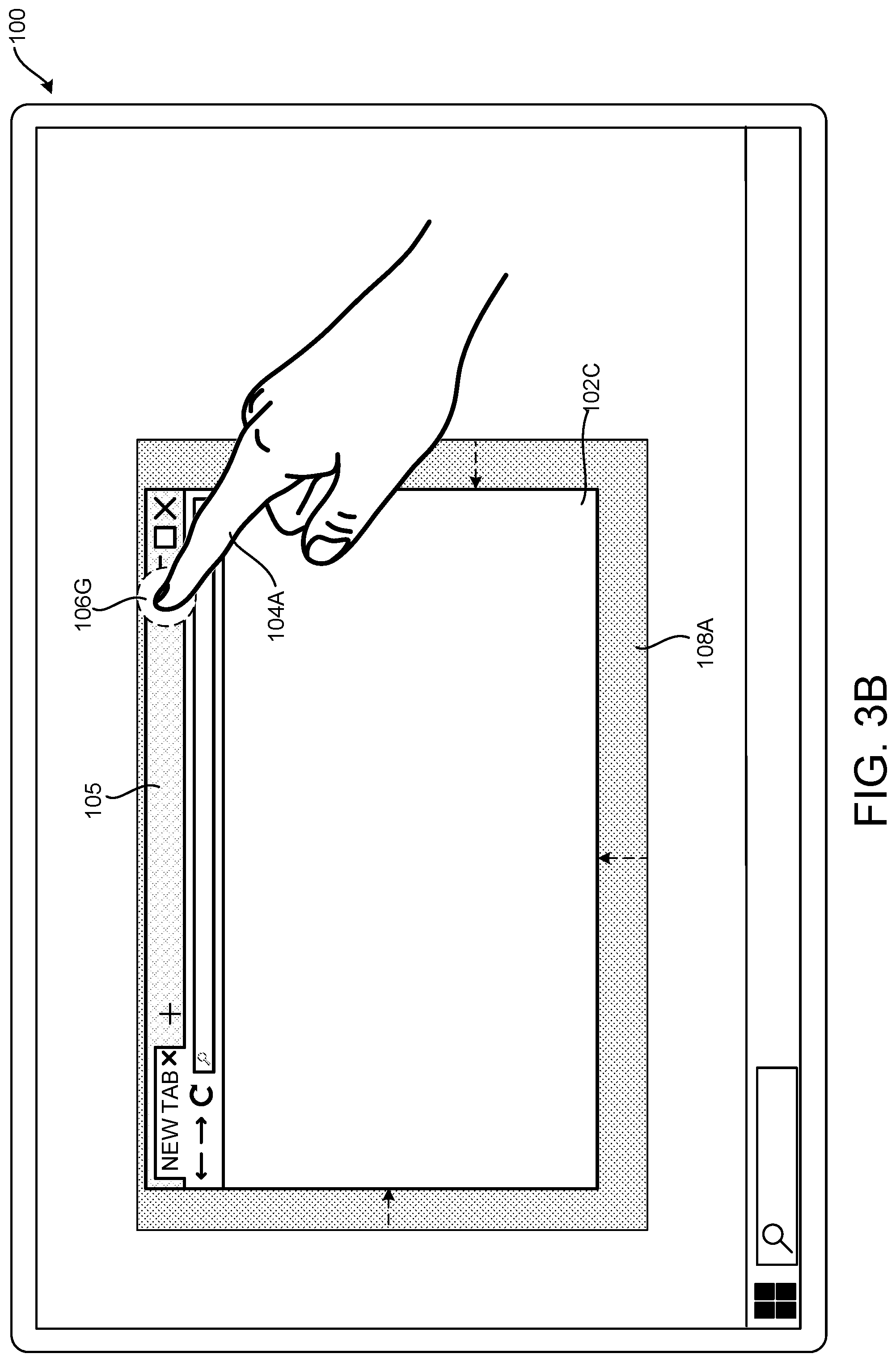 Patent US12105944 Figure 7 – Providing visual feedback during touch-based operations on user interface elements