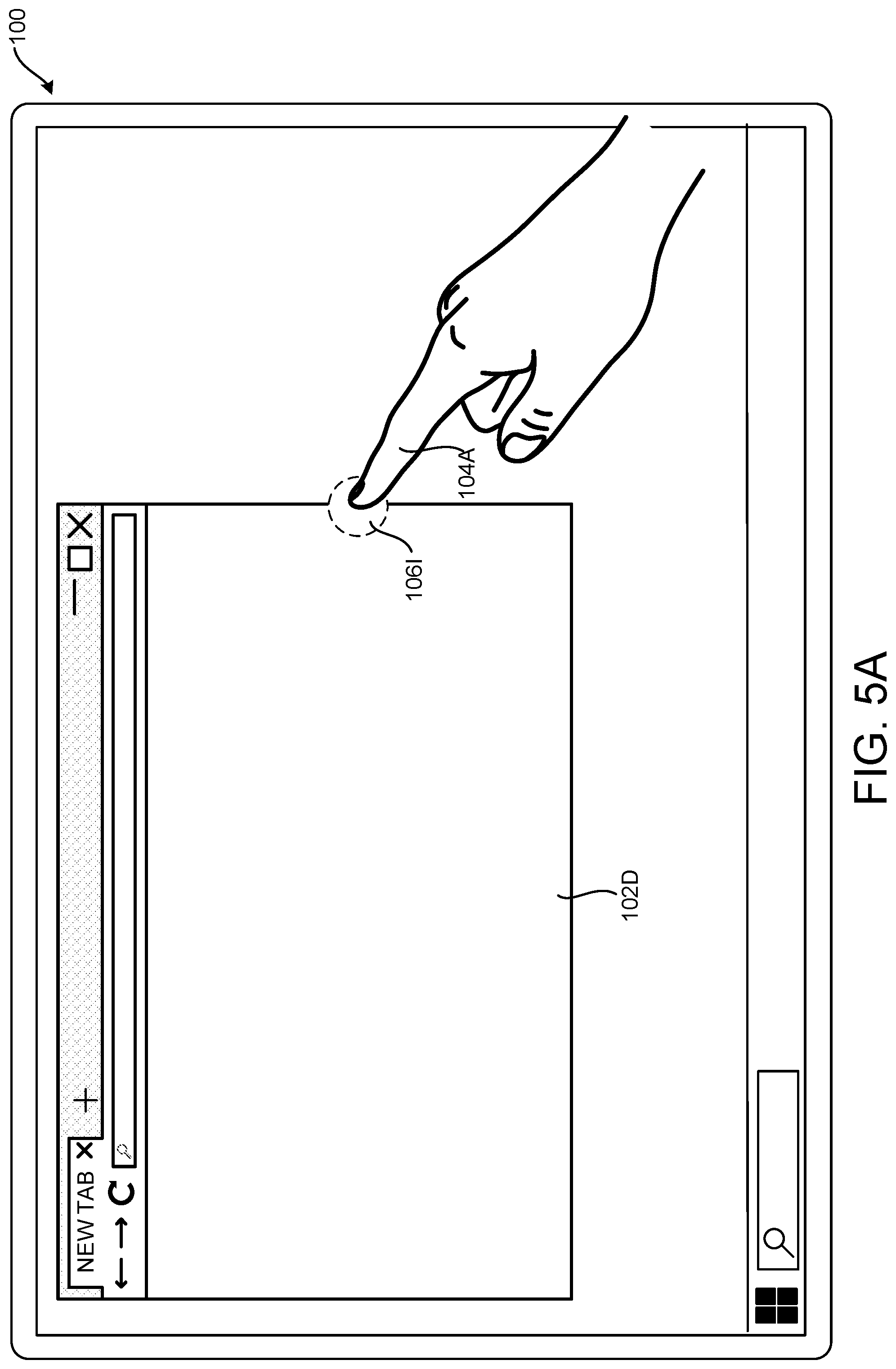 Patent US12105944 Figure 12 – Providing visual feedback during touch-based operations on user interface elements