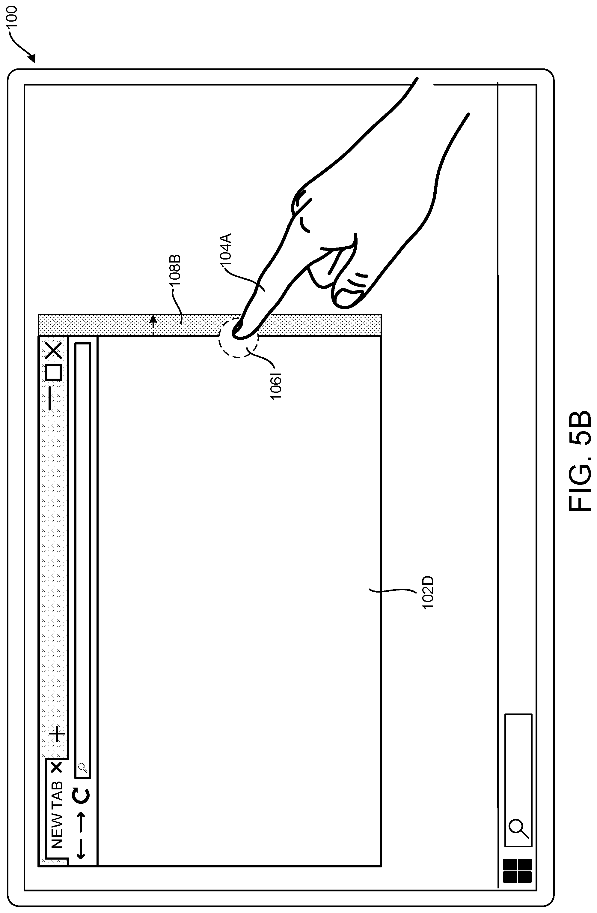 Patent US12105944 Figure 13 – Providing visual feedback during touch-based operations on user interface elements