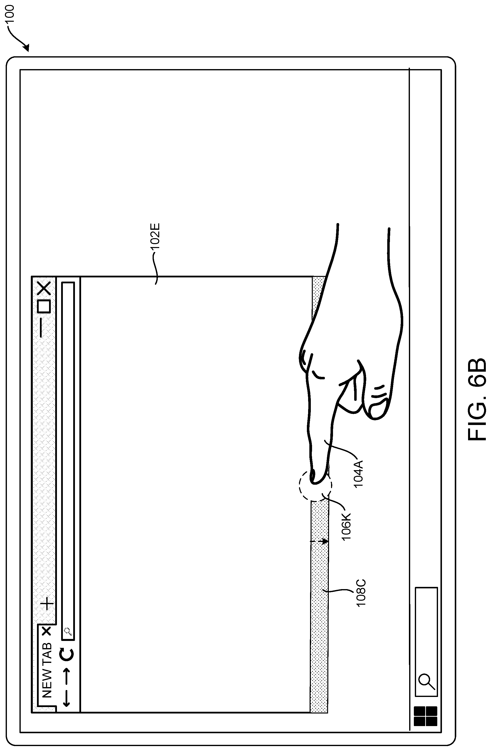 Patent US12105944 Figure 17 – Providing visual feedback during touch-based operations on user interface elements