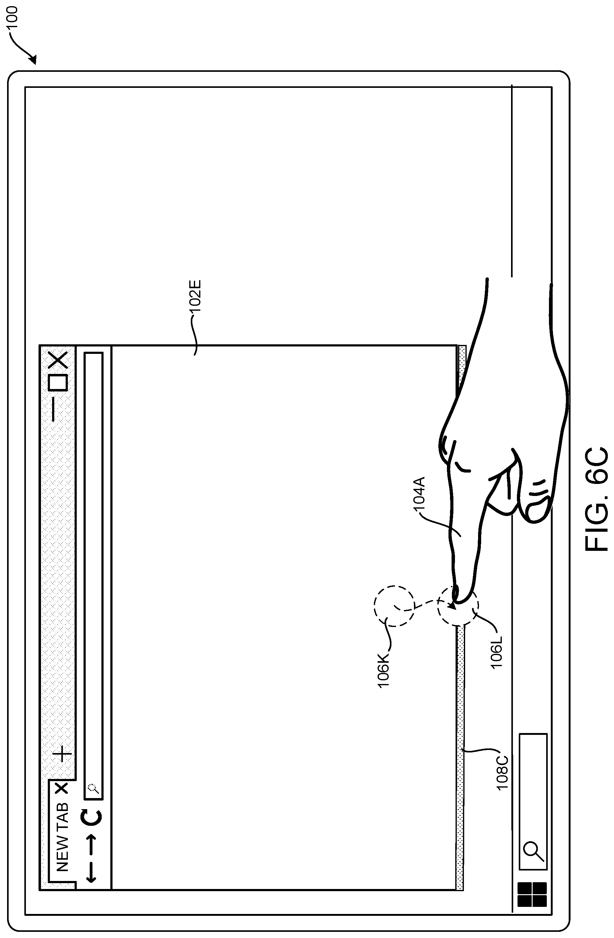 Patent US12105944 Figure 18 – Providing visual feedback during touch-based operations on user interface elements
