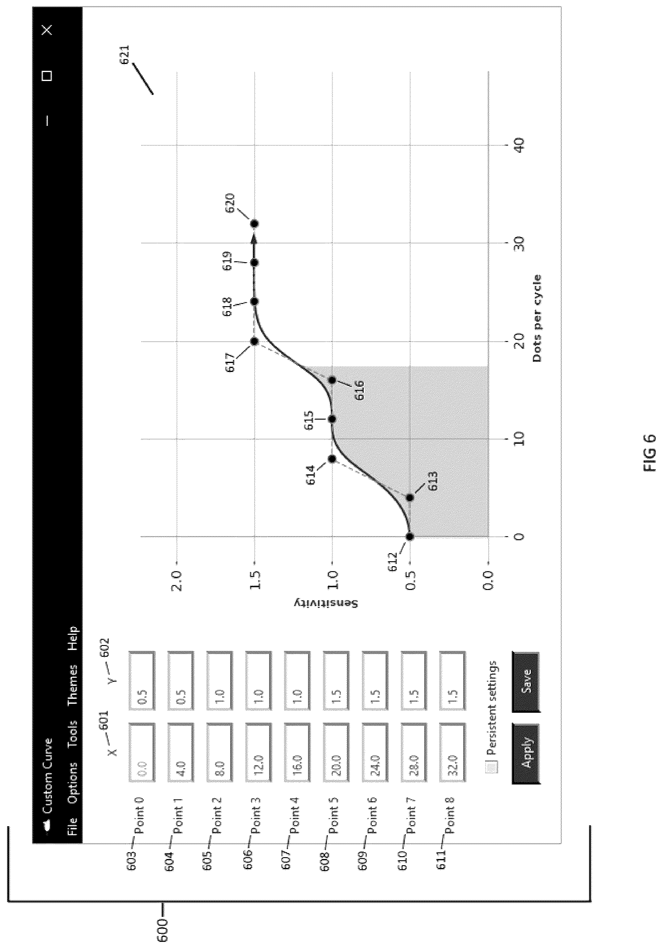 Patent US12105945 Figure 6 – System and method for alteration of and interpretation of data from input devices
