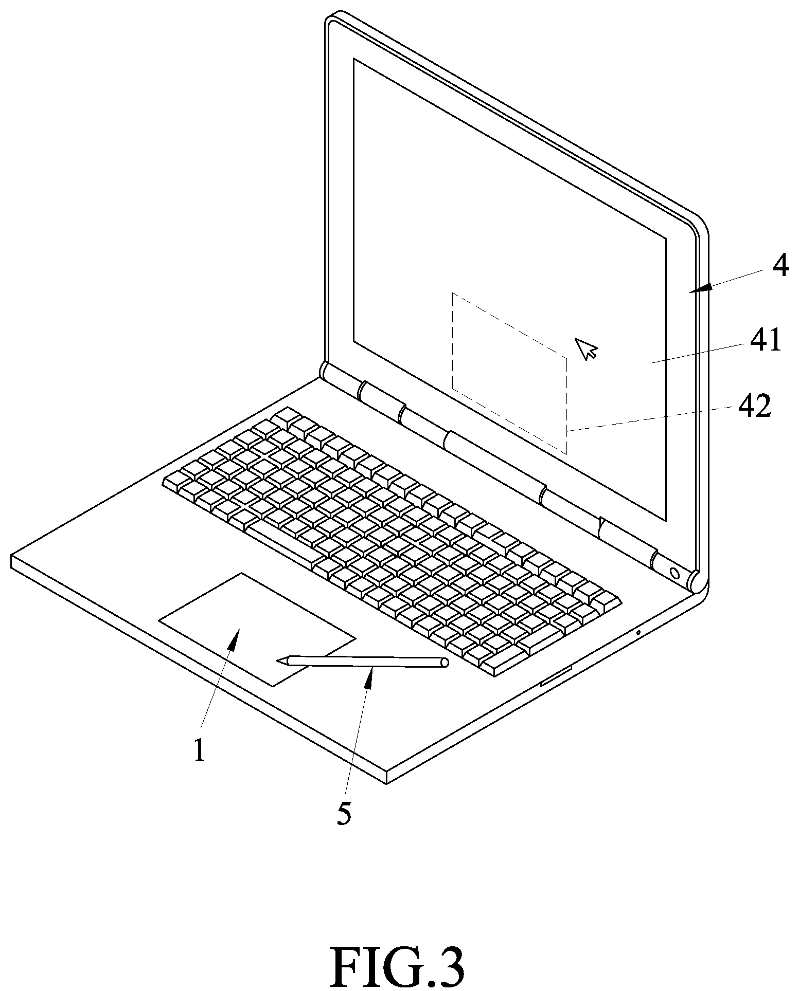 Patent US12105949 Figure 3 – Touchpad device and operation method of the same