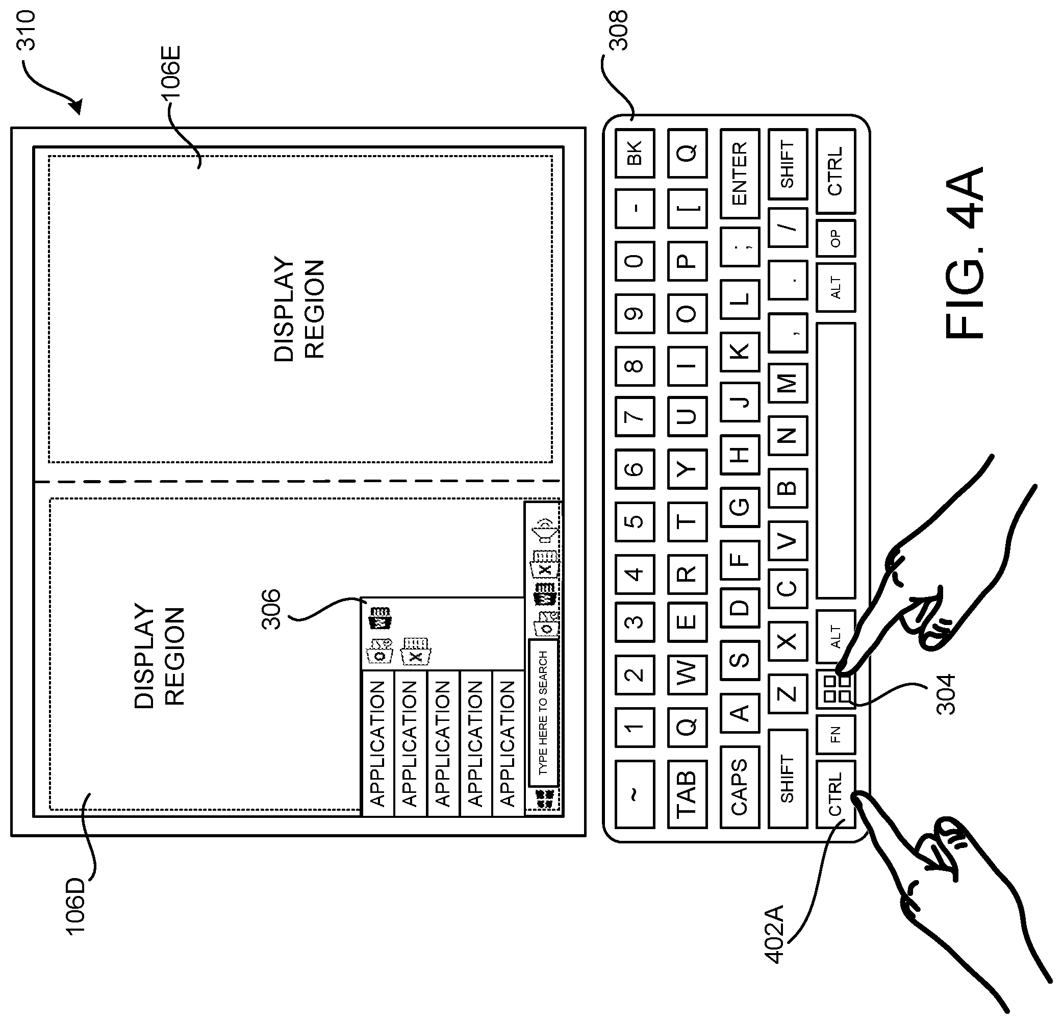 Patent US12105950 Figure 6 – Extensions to global keyboard shortcuts for computing devices having multiple display regions