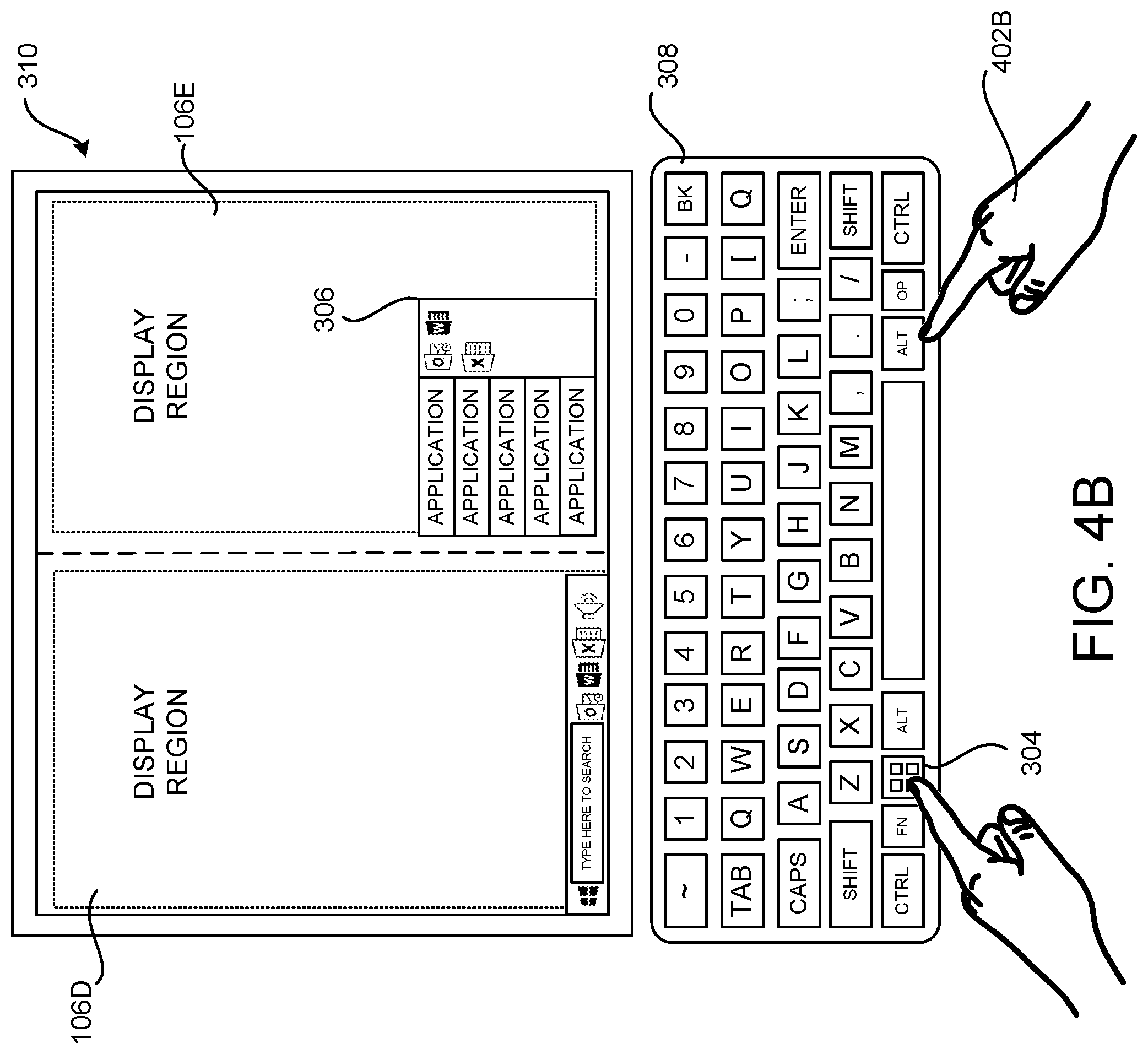 Patent US12105950 Figure 7 – Extensions to global keyboard shortcuts for computing devices having multiple display regions