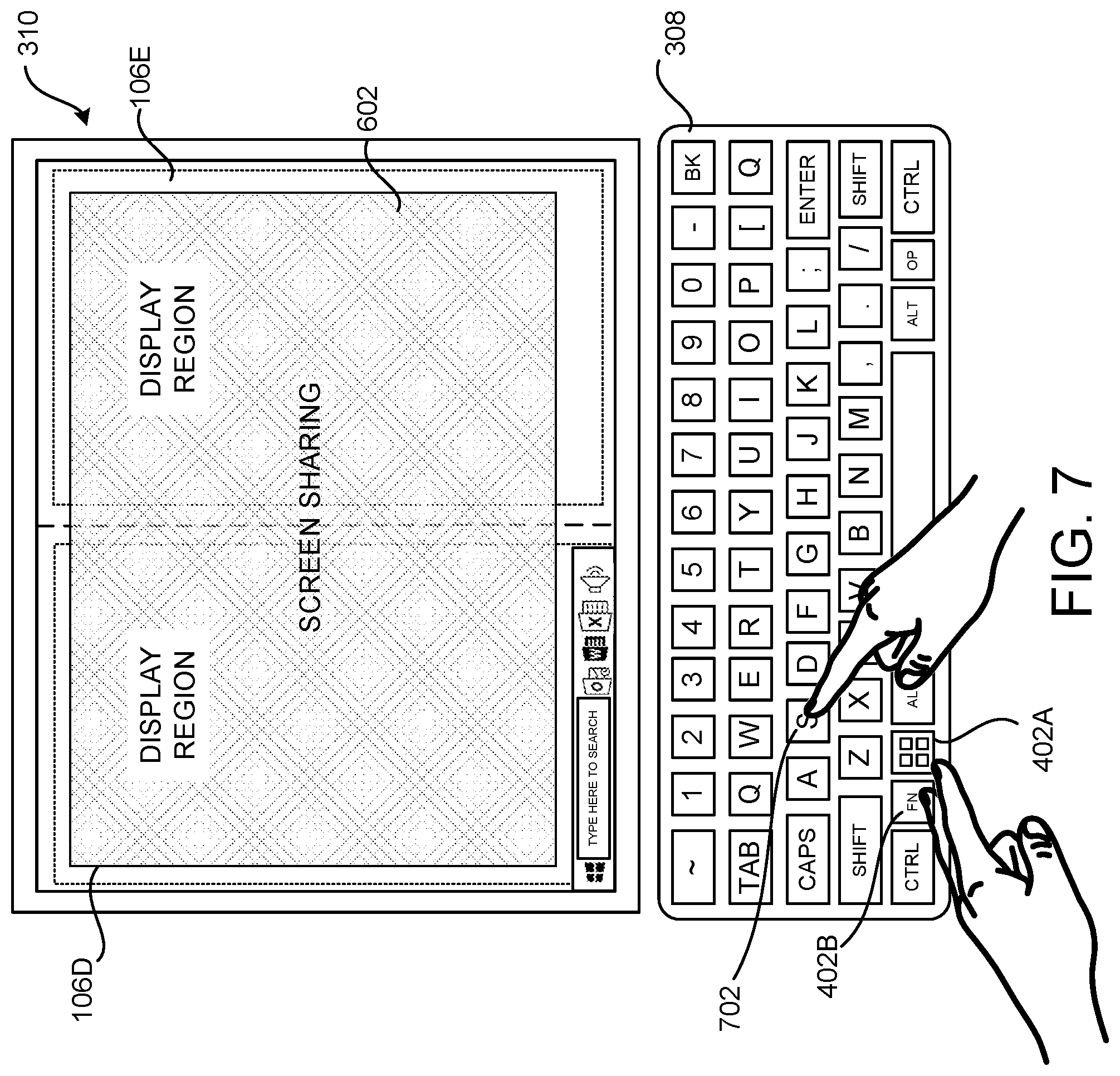 Patent US12105950 Figure 10 – Extensions to global keyboard shortcuts for computing devices having multiple display regions