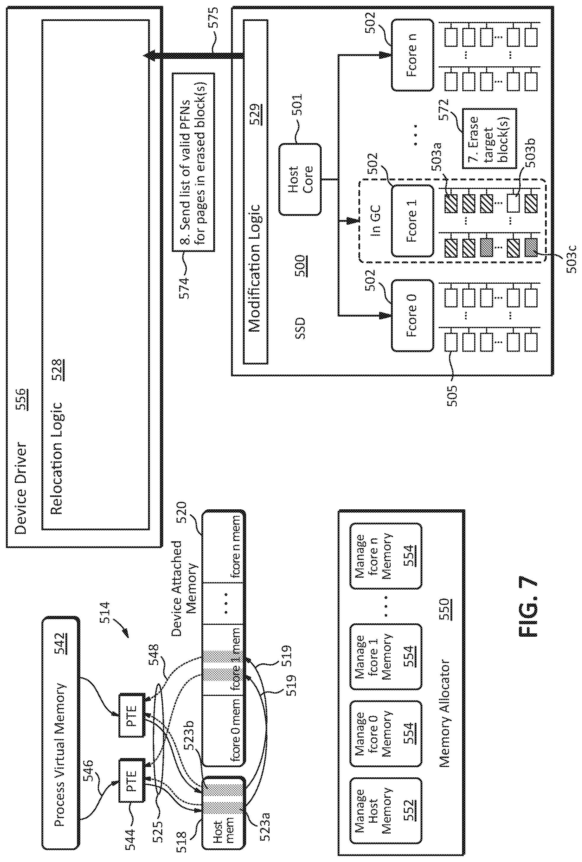 Patent US12105968 Figure 7 – Systems, methods, and devices for page relocation for garbage collection