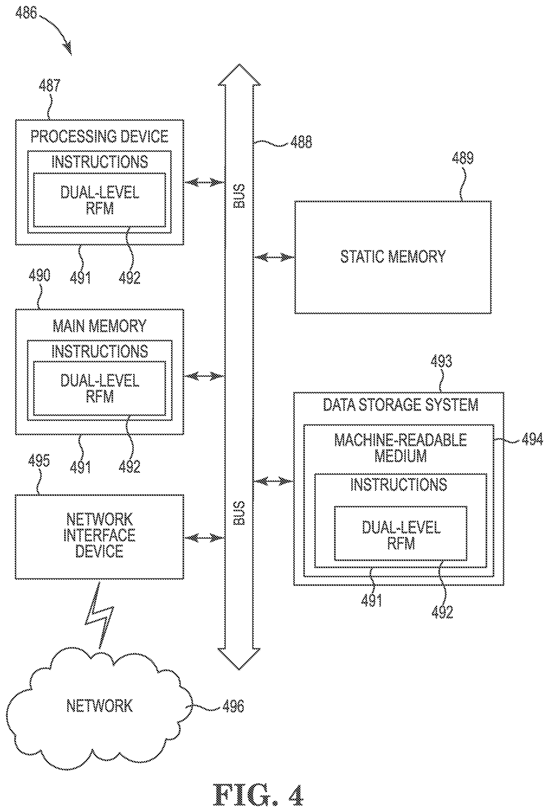 Patent US12105971 Figure 4 – Dual-level refresh management