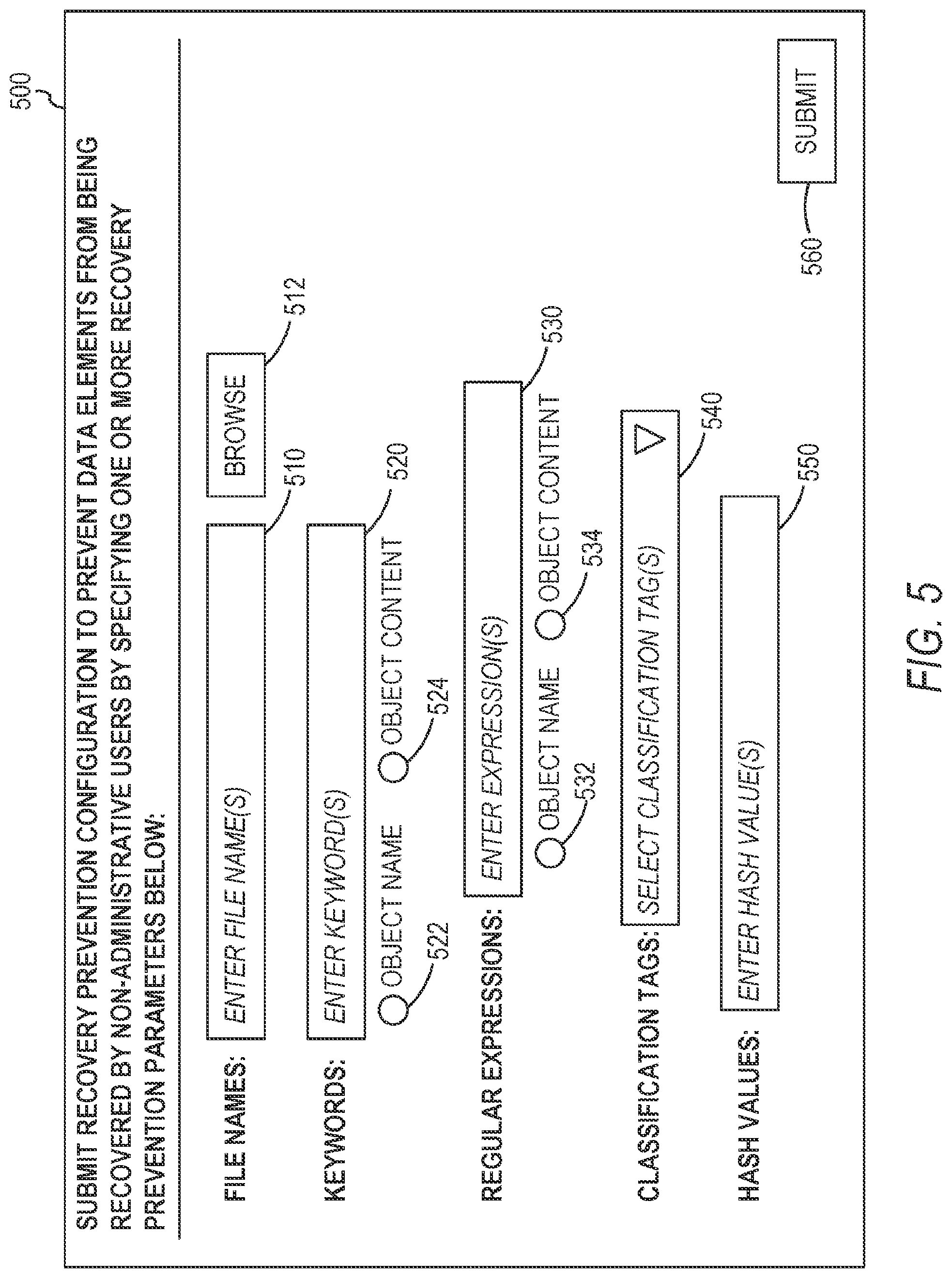 Patent US12105981 Figure 5 – Preventing recovery of specific data elements