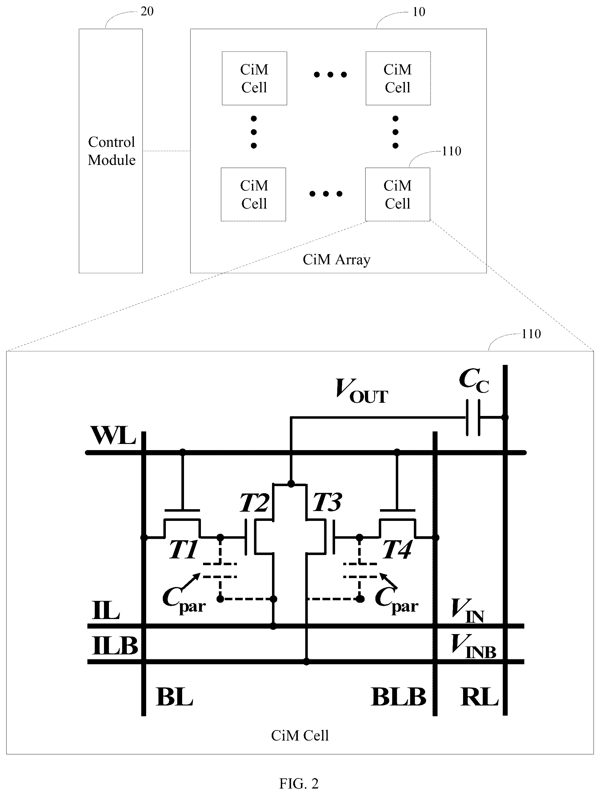 Patent US12105986 Figure 2 – Devices, chips, and electronic equipment for computing-in-memory