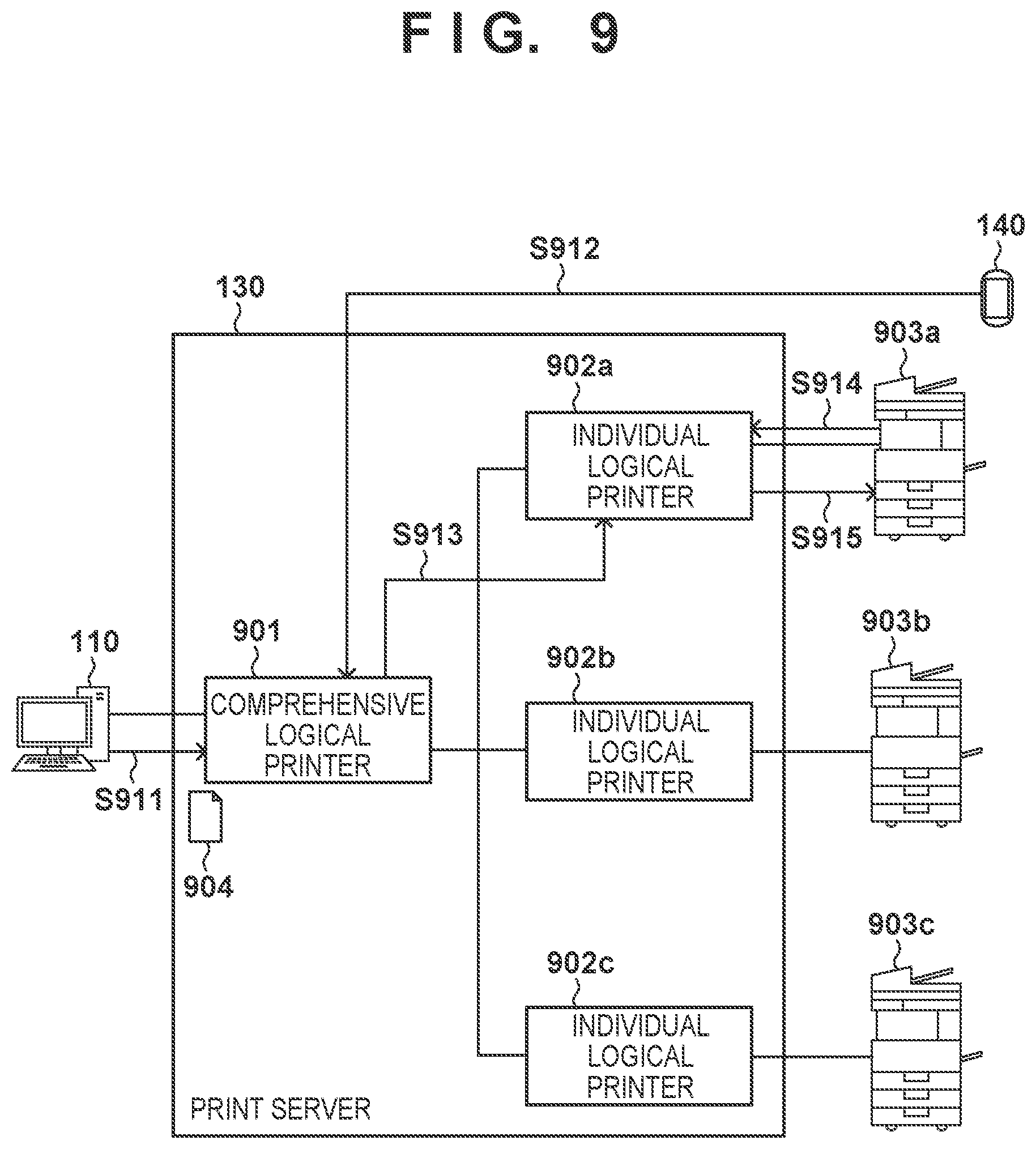 Patent US12105994 Figure 7 – Printing apparatus, control method, and program displaying 2D code with identification information allocated by print service only if printer registered to print service