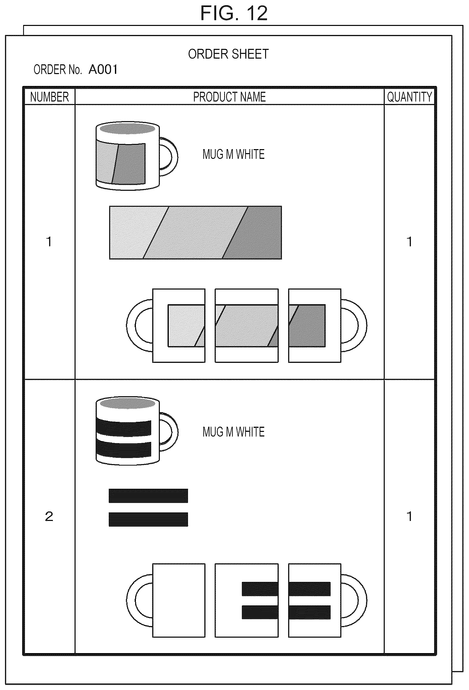 Patent US12106000 Figure 12 – Printed material production system, printing method, and non-transitory computer-readable storage medium storing printed material production program