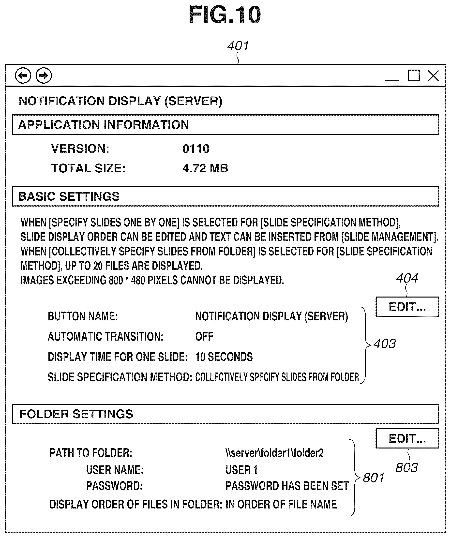 Patent US12106002 Figure 10 – Display apparatus capable of displaying slide show, method for controlling the same, and storage medium