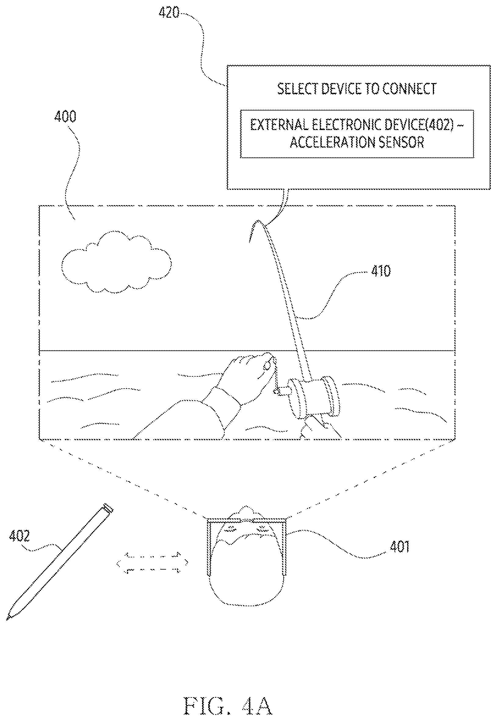 Patent US12106003 Figure 5 – Wearable device displaying visual object using sensor in external electronic device and method thereof