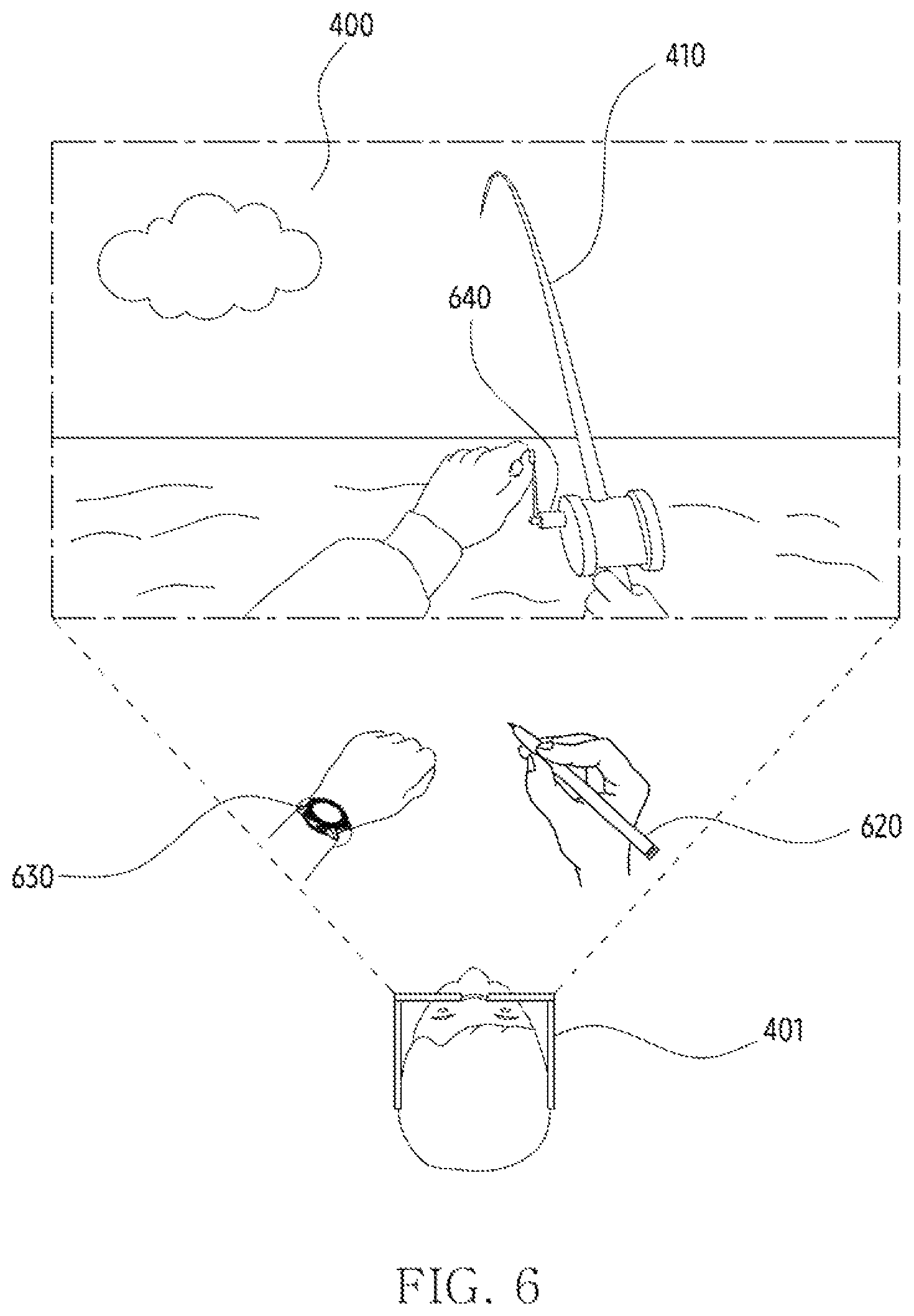 Patent US12106003 Figure 8 – Wearable device displaying visual object using sensor in external electronic device and method thereof