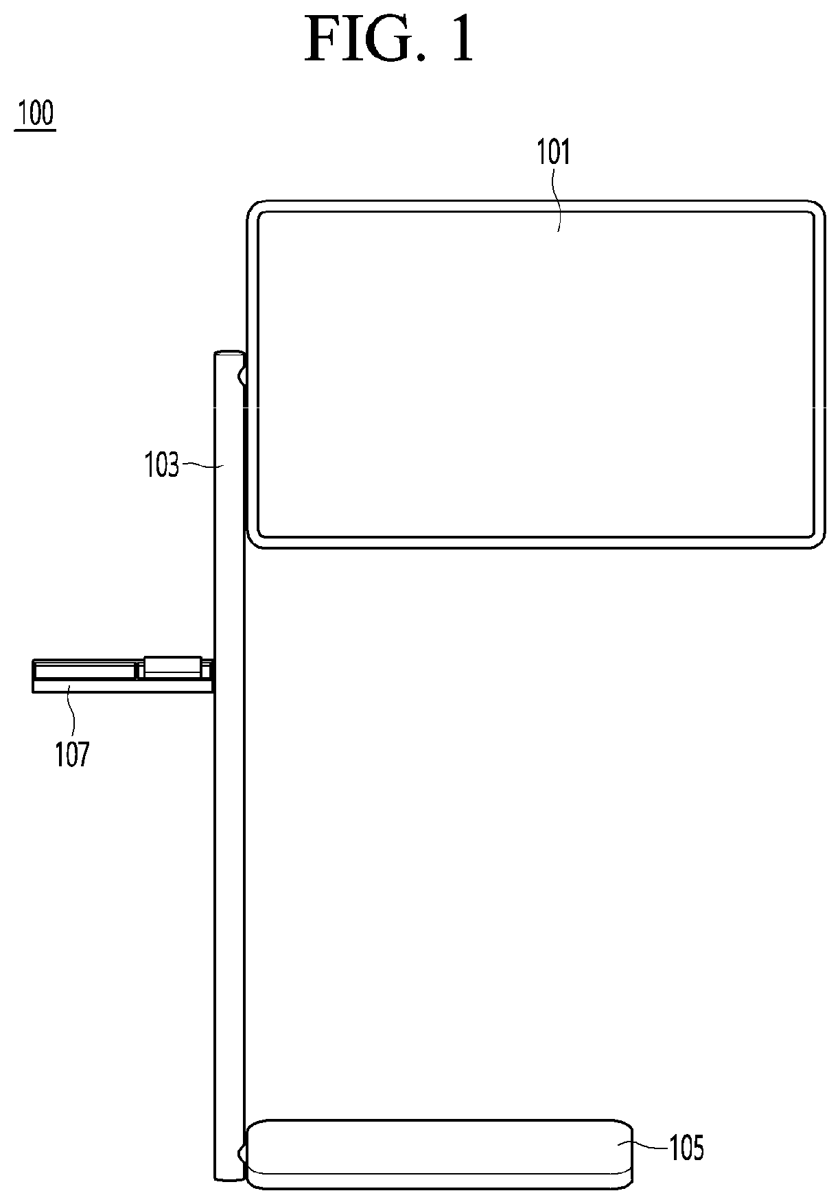 Patent US12106006 Figure 1 – Display device