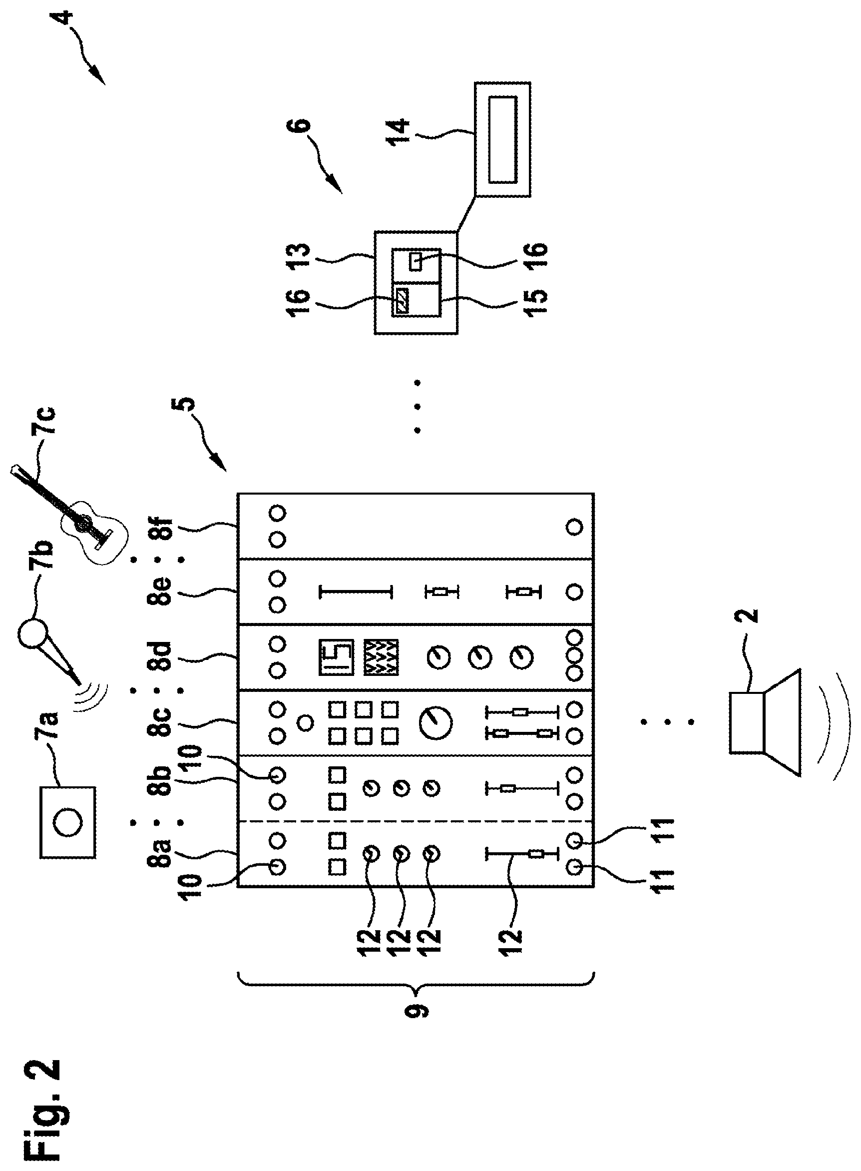 Patent US12106010 Figure 2 – Arrangement of audio devices, configuration apparatus, method and computer program