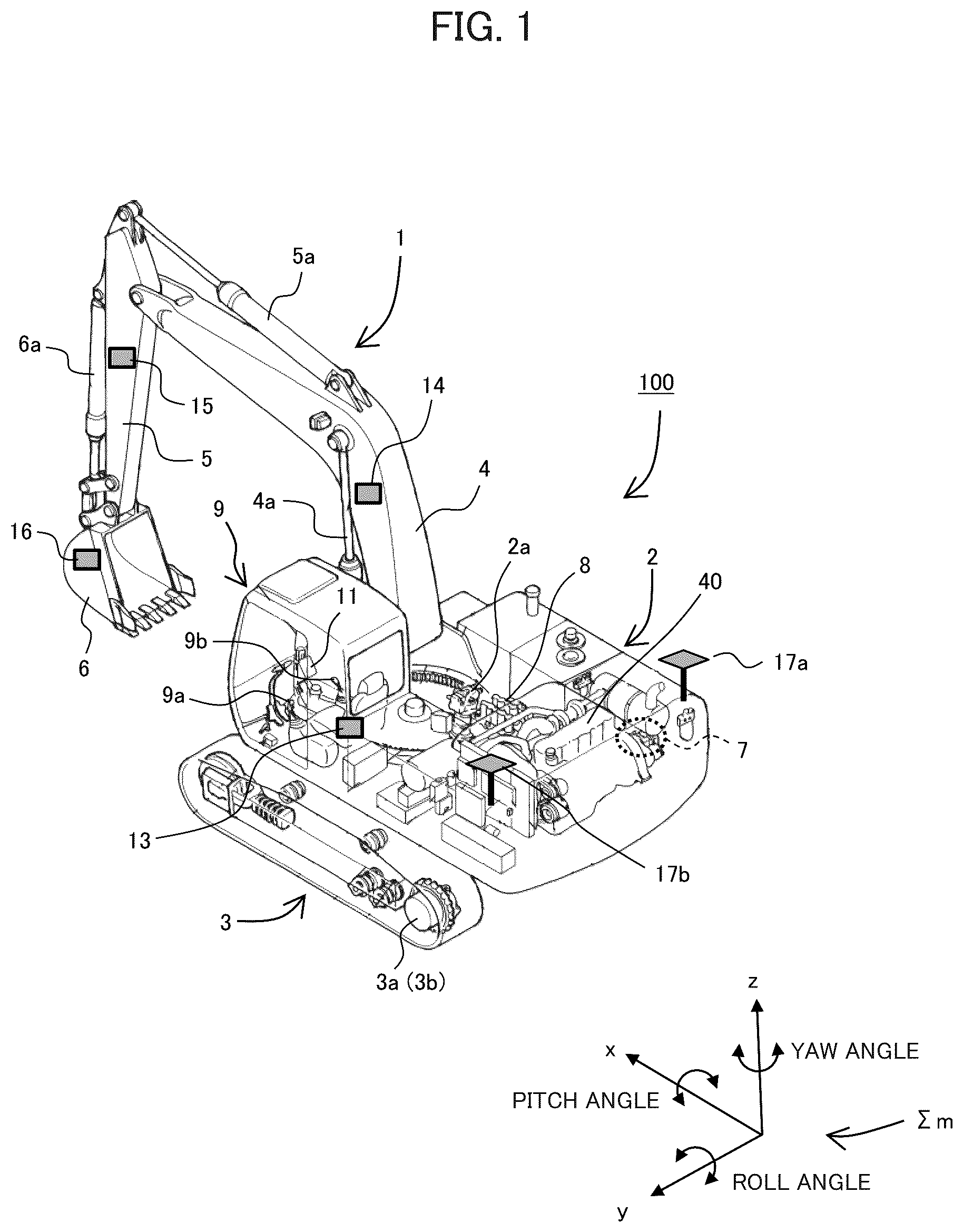 Patent US12106017 Figure 1 – Construction machine