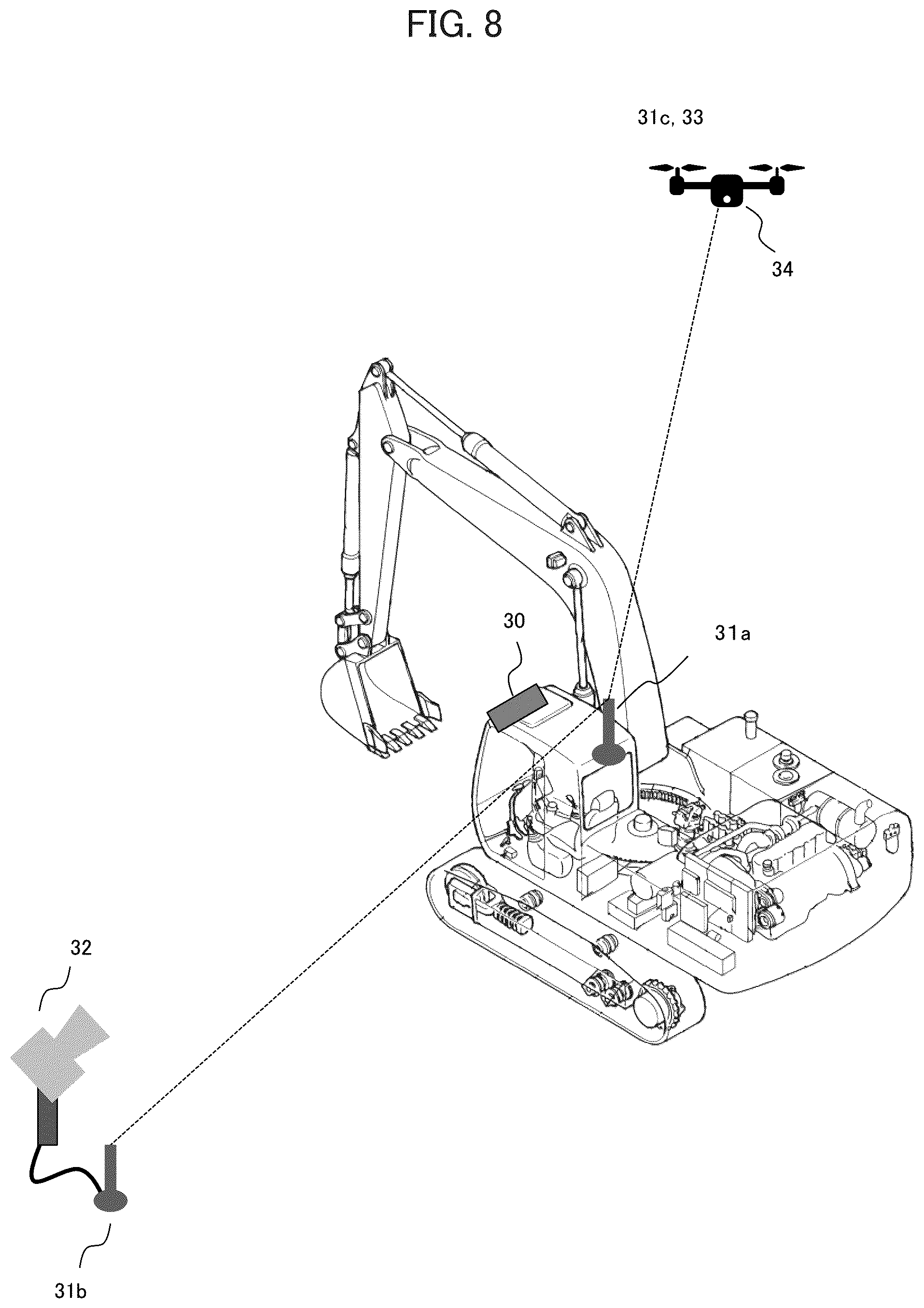 Patent US12106017 Figure 8 – Construction machine