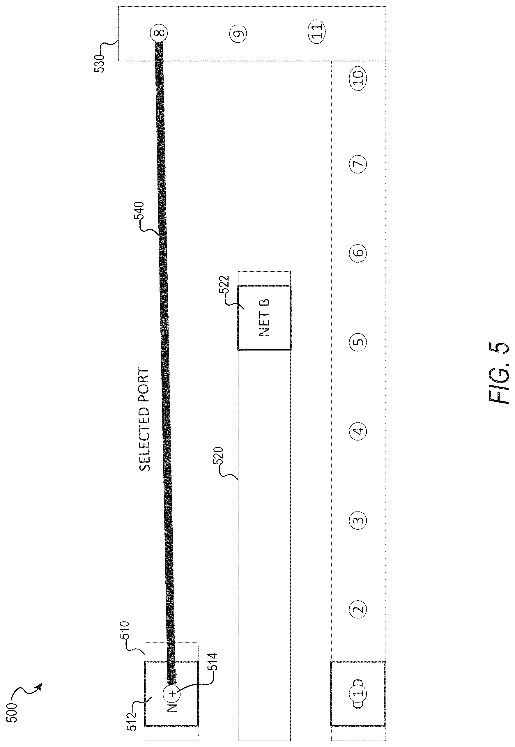 Patent US12106032 Figure 5 – Port generation based on layout connectivity information
