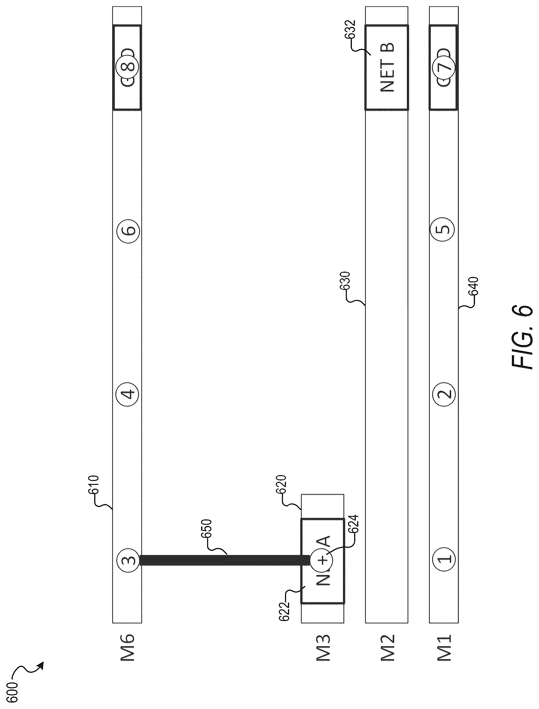 Patent US12106032 Figure 6 – Port generation based on layout connectivity information