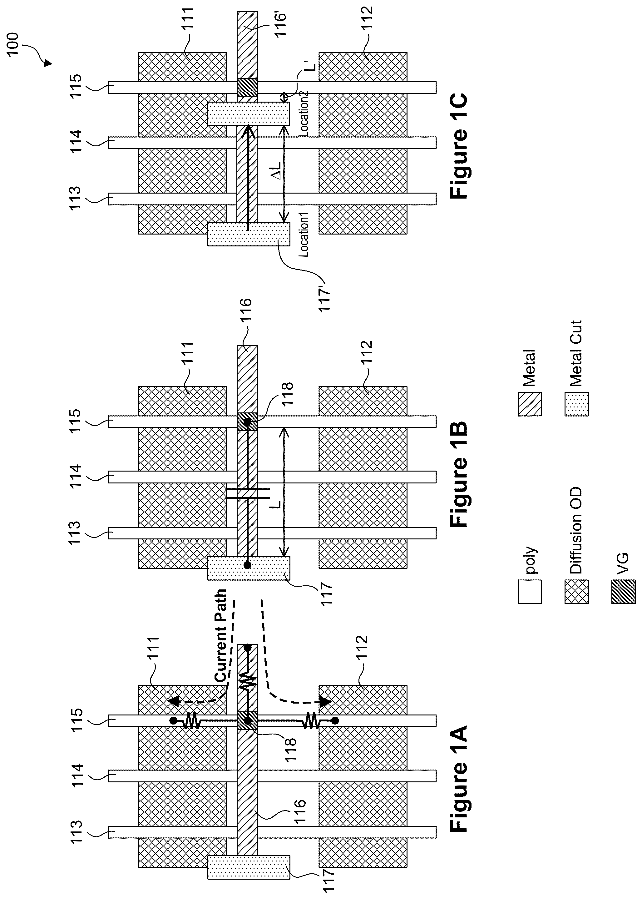 Patent US12106033 Figure 1 – Metal cut optimization for standard cells