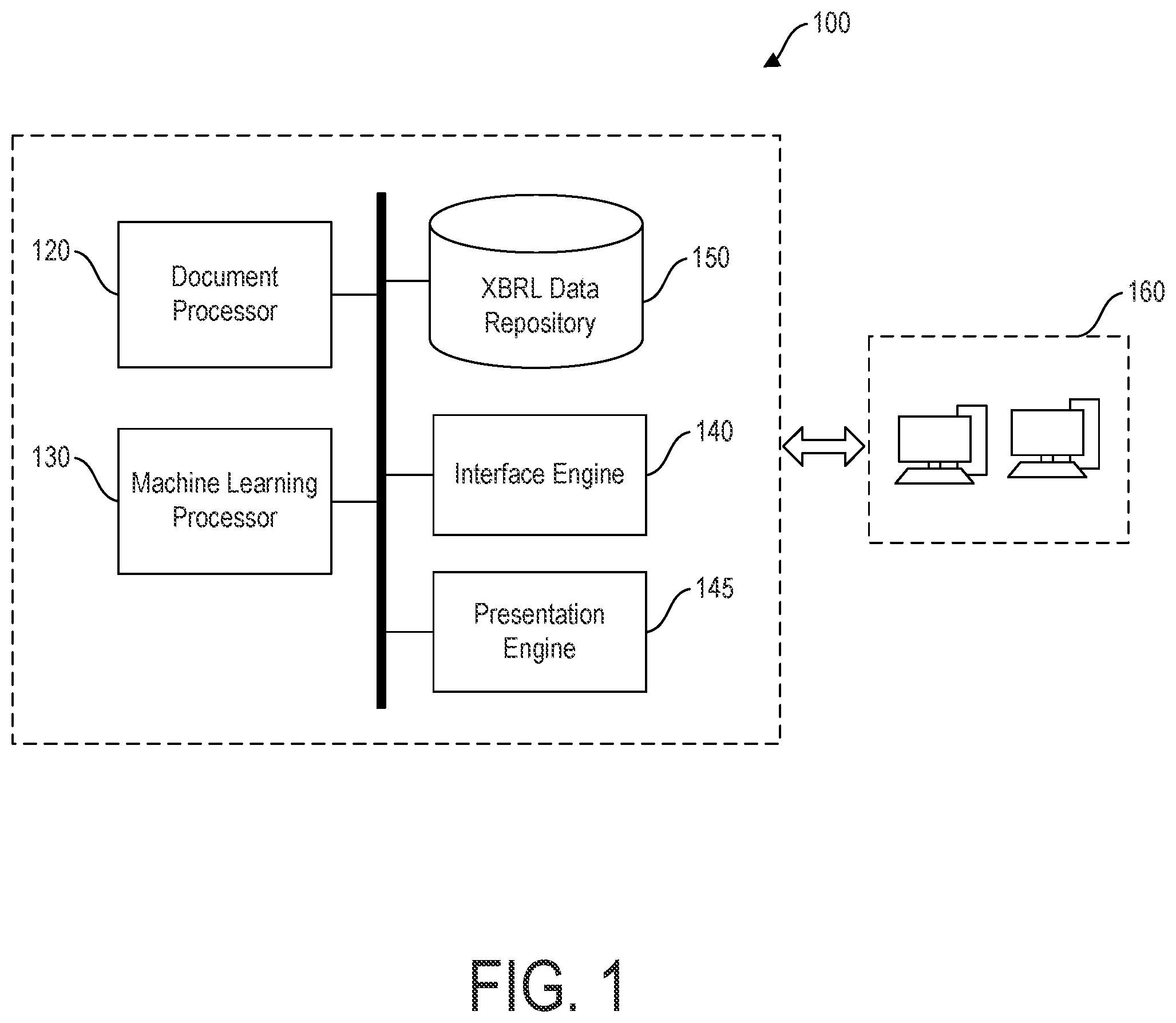 Patent US12106037 Figure 1 – Systems and methods for XBRL tag suggestion and validation