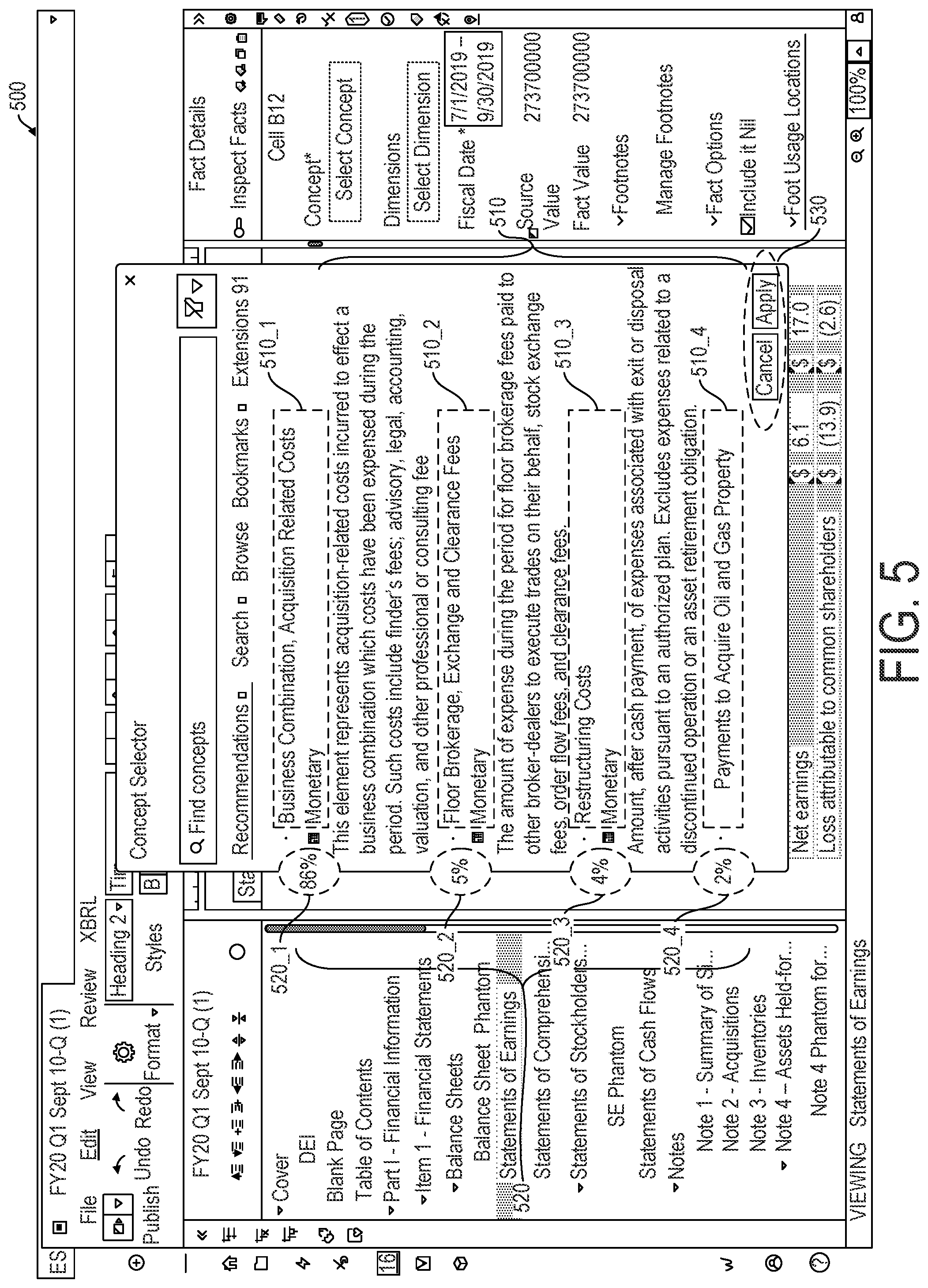 Patent US12106037 Figure 7 – Systems and methods for XBRL tag suggestion and validation