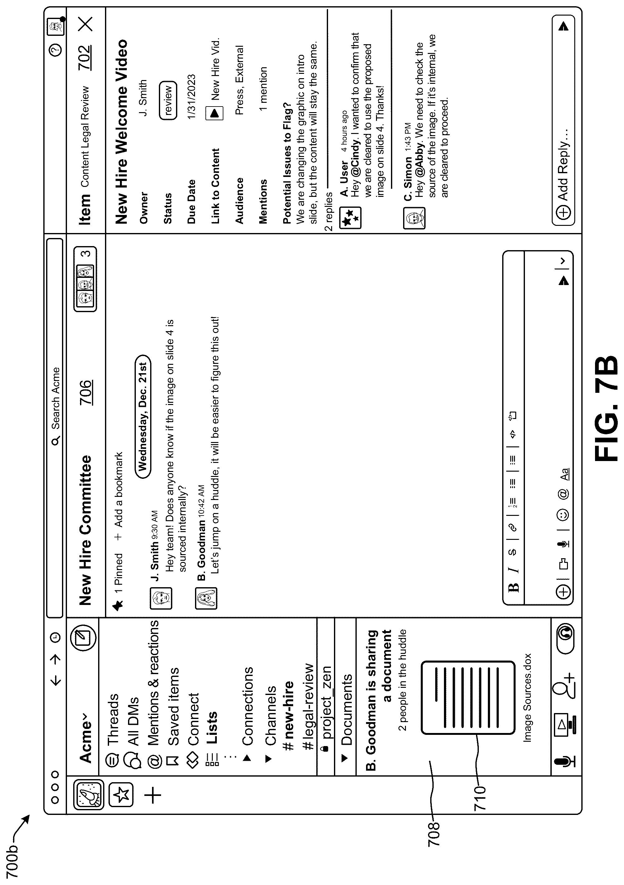 Patent US12106043 Figure 14 – Generating structured data containers for communication platform