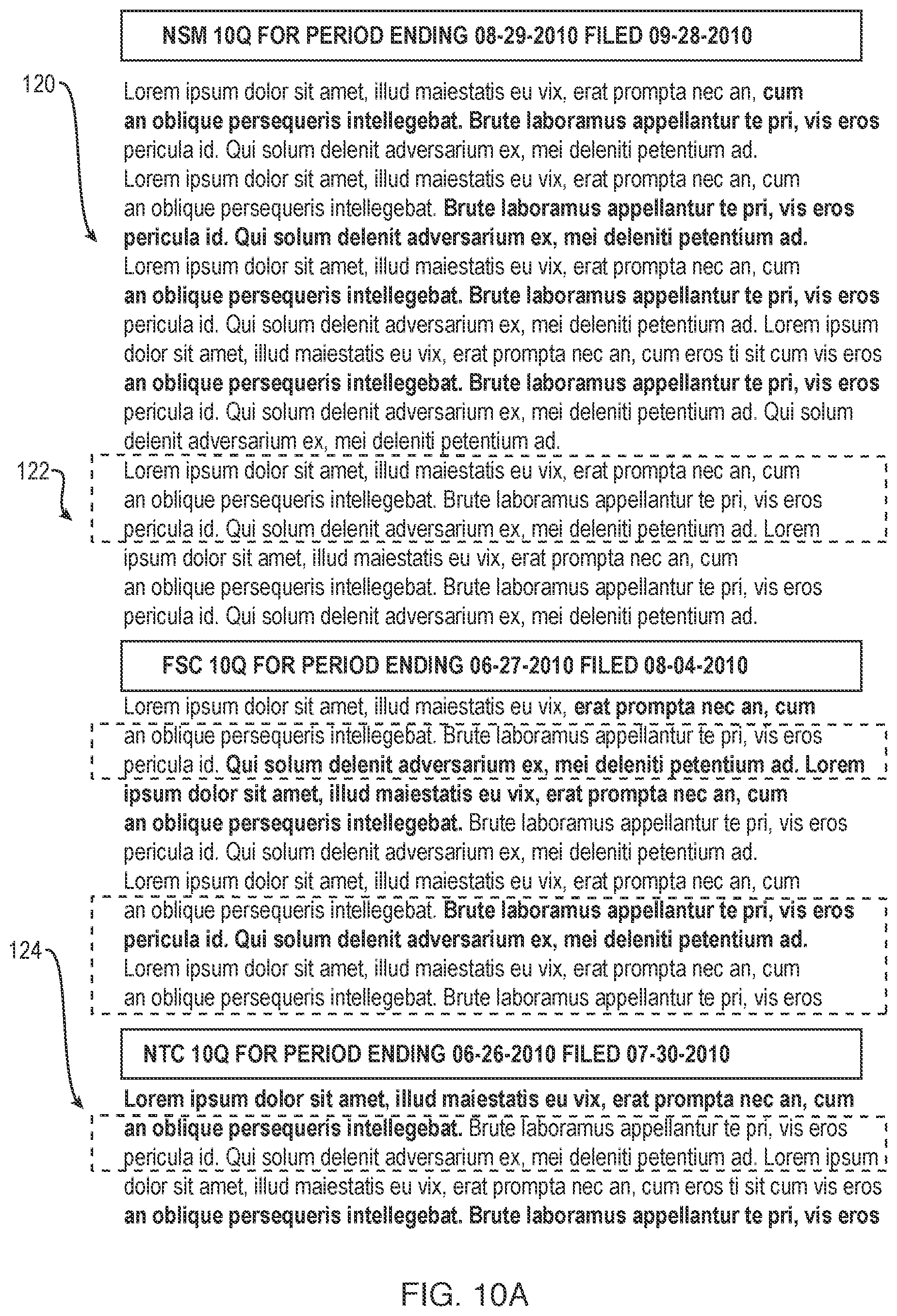 Patent US12106047 Figure 12 – User interface for use with a search engine for searching financial related documents
