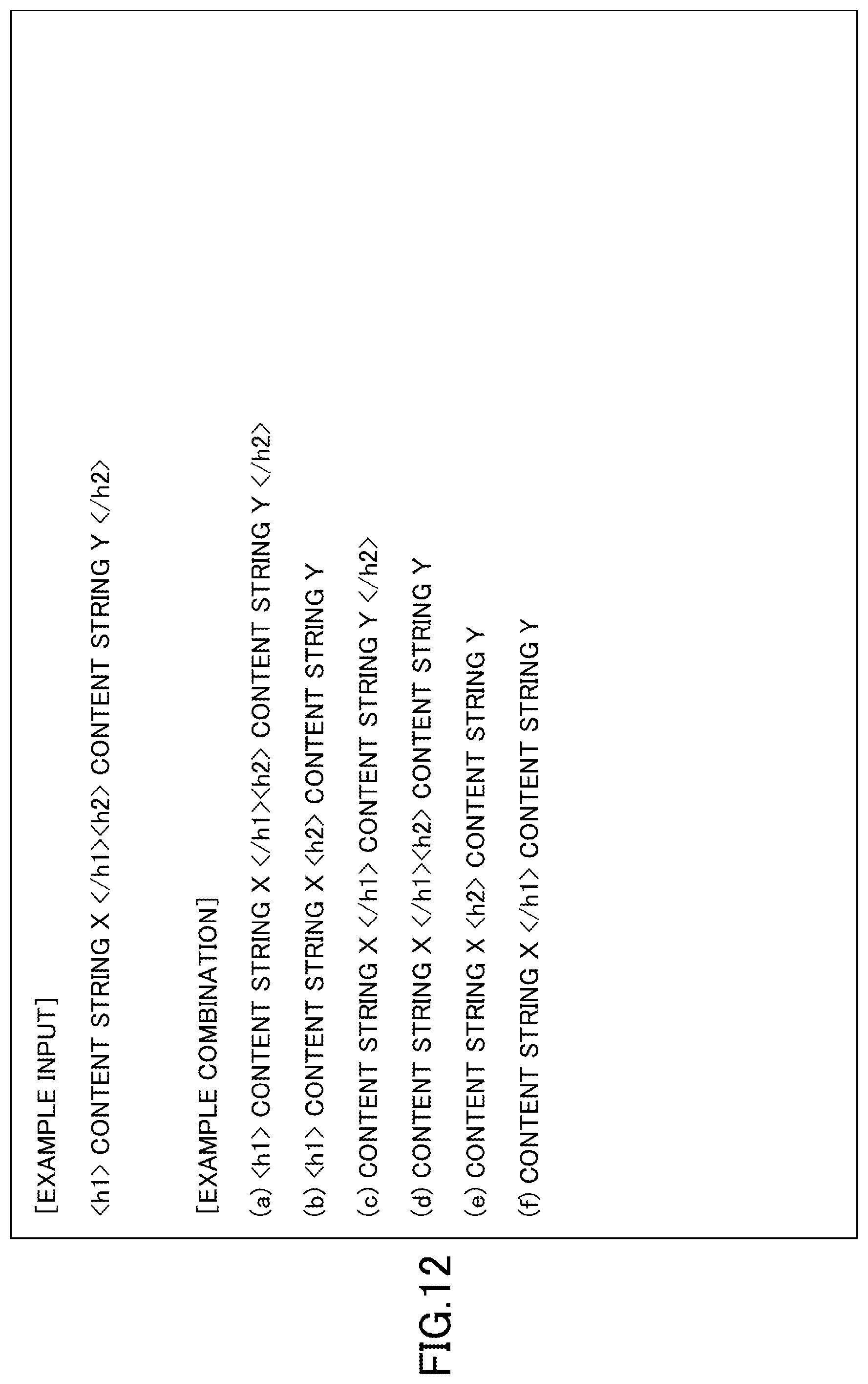 Patent US12106048 Figure 12 – Structured text processing learning apparatus, structured text processing apparatus, structured text processing learning method, structured text processing method and program
