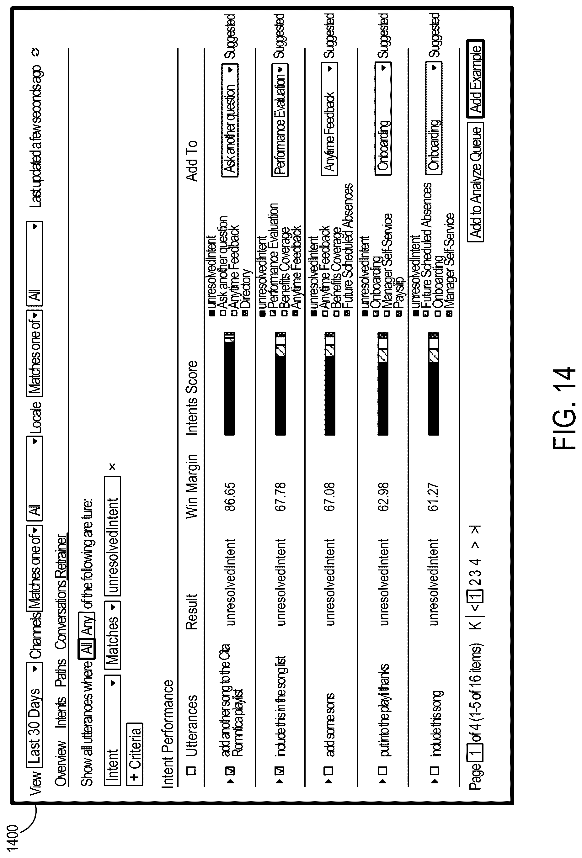 Patent US12106055 Figure 14 – Techniques for providing explanations for text classification