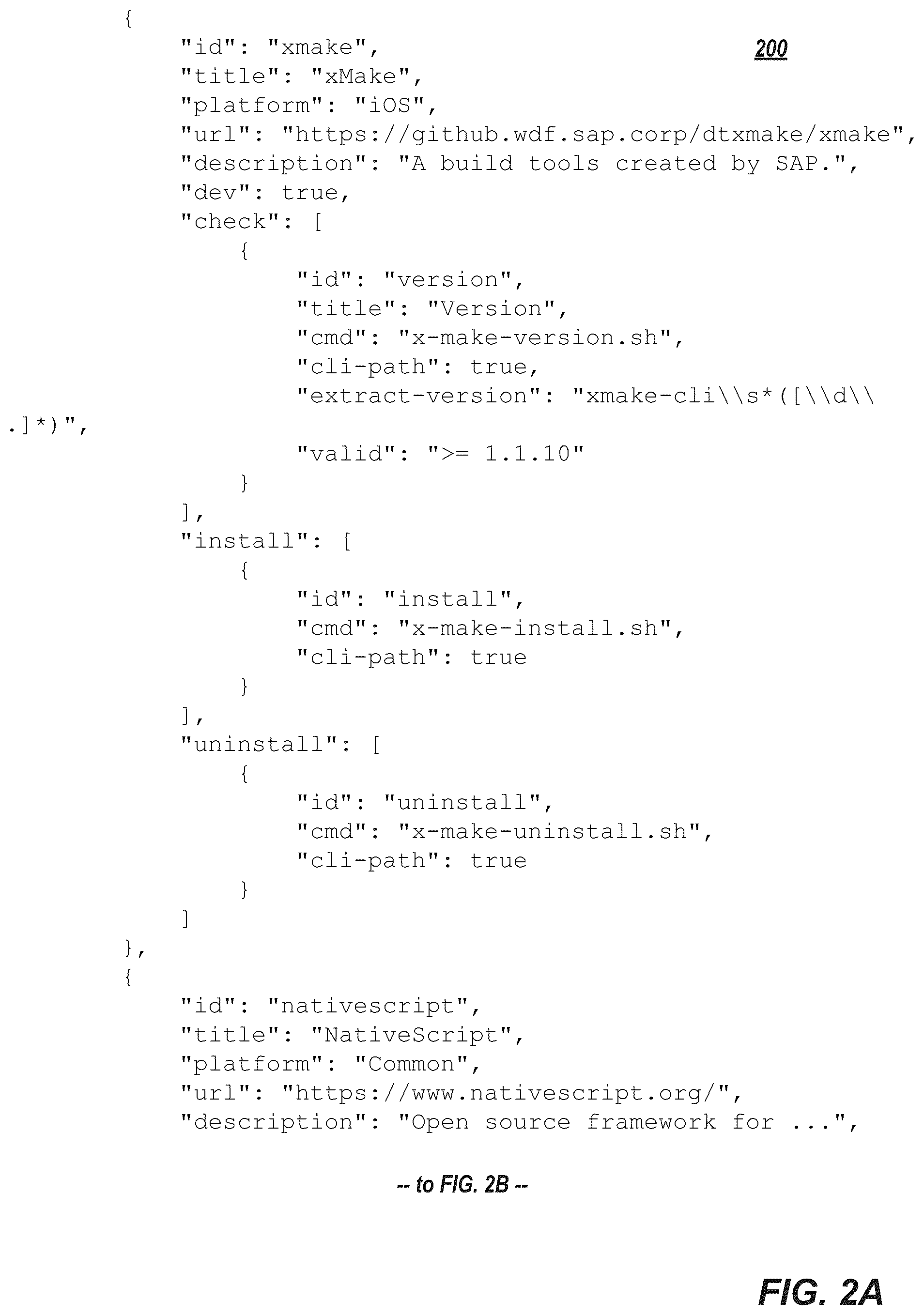 Patent US12106086 Figure 2 – Check dependency and setup with metaprogramming for low-code and no-code development