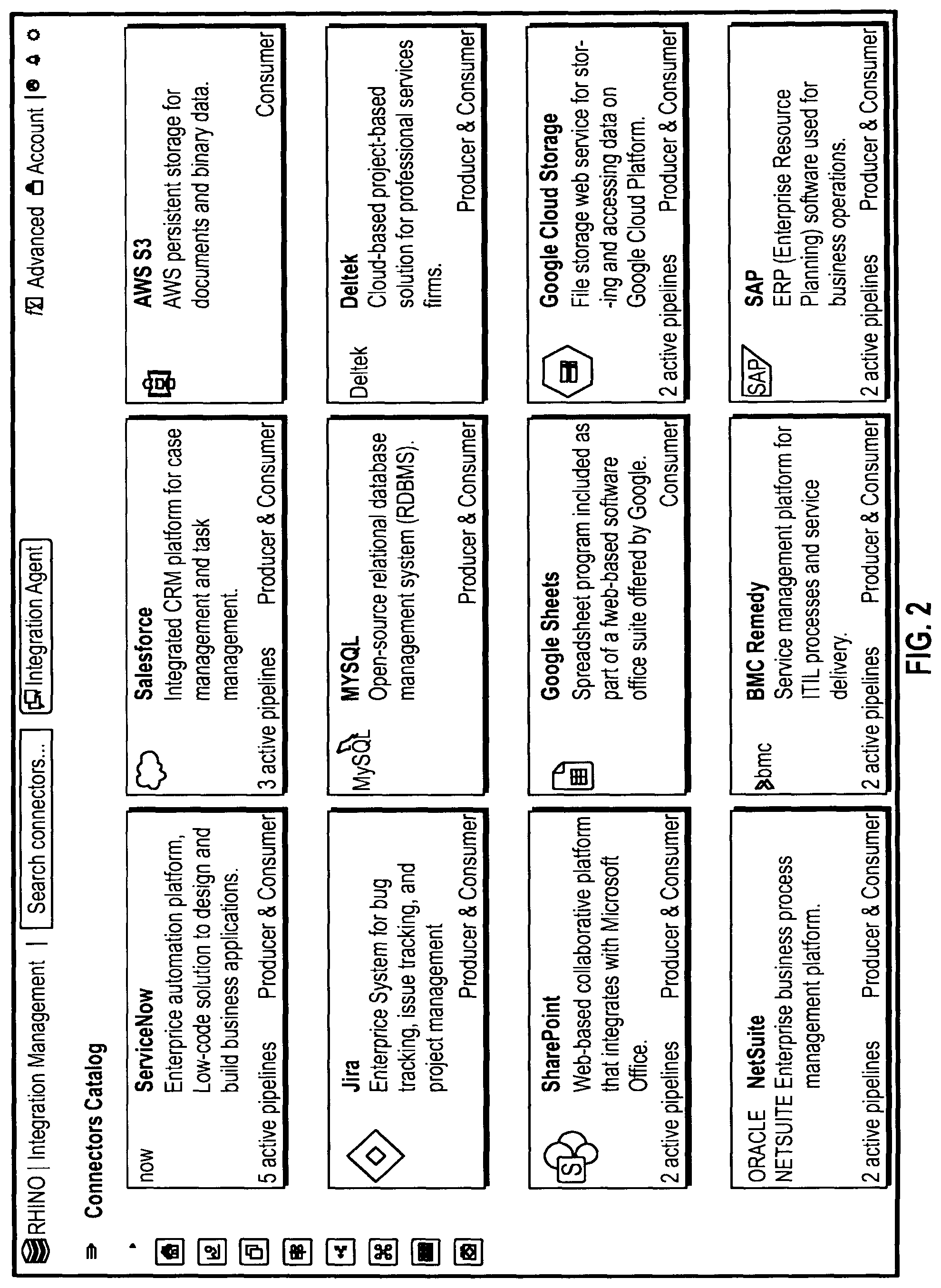 Patent US12106092 Figure 2 – Methods and systems for application integration and macrosystem aware integration