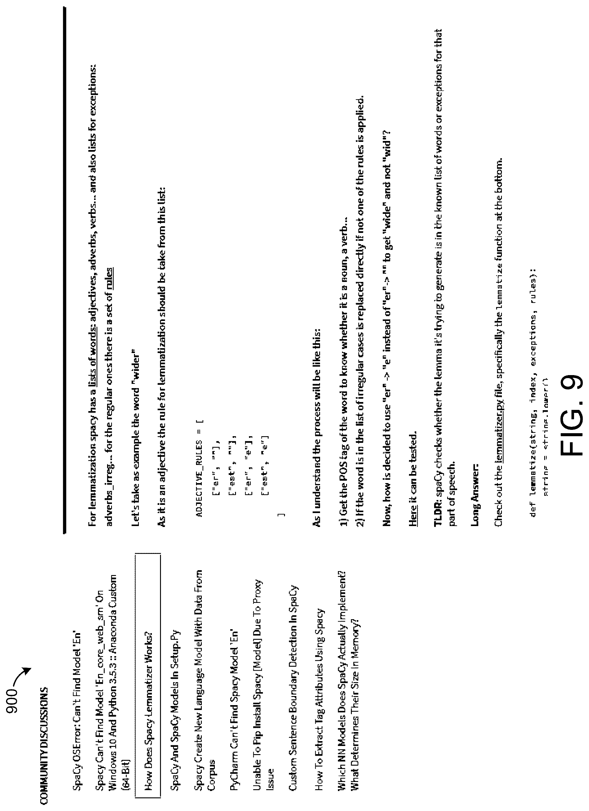 Patent US12106094 Figure 9 – Methods and systems for auto creation of software component reference guide from multiple information sources