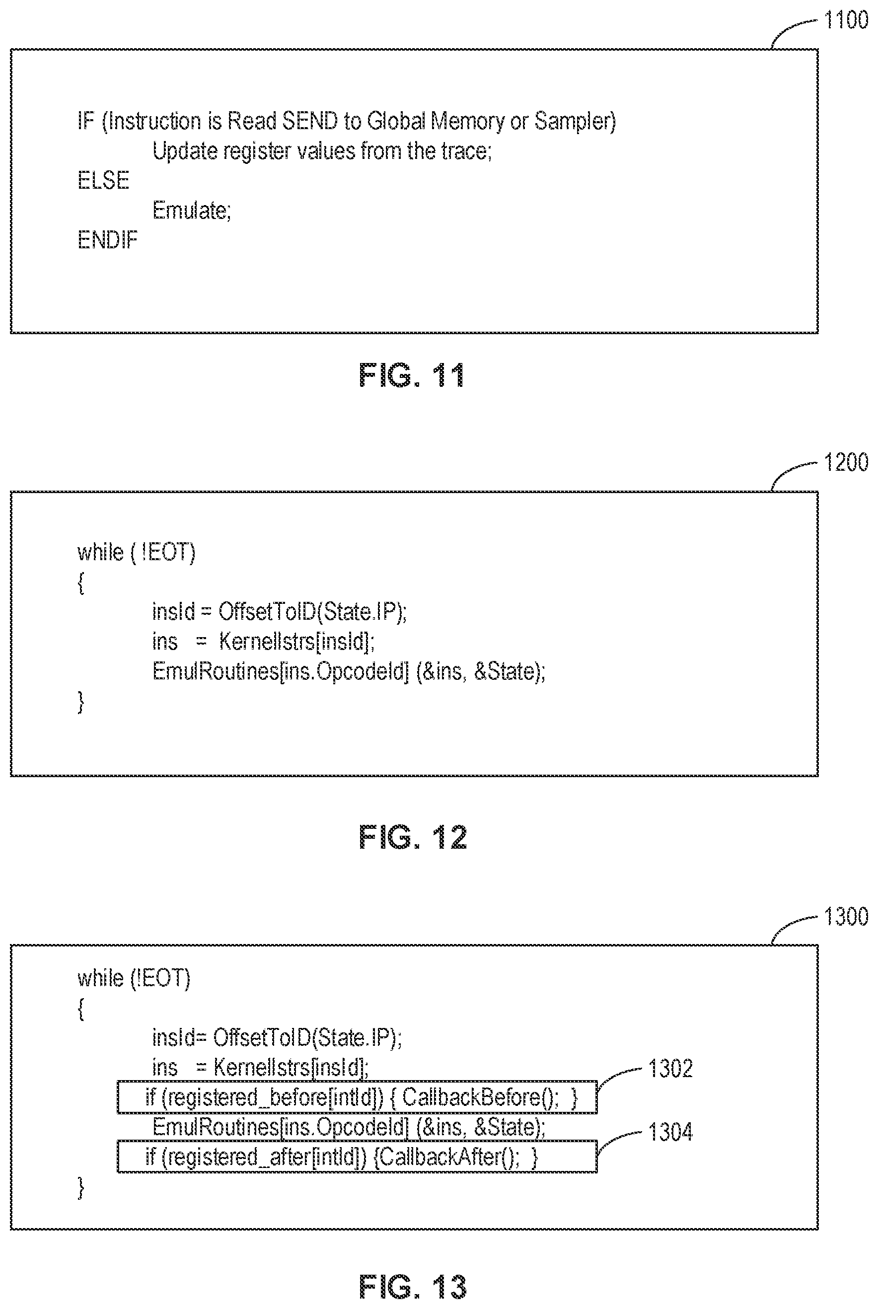 Patent US12106112 Figure 11 – Methods and apparatus to generate graphics processing unit long instruction traces