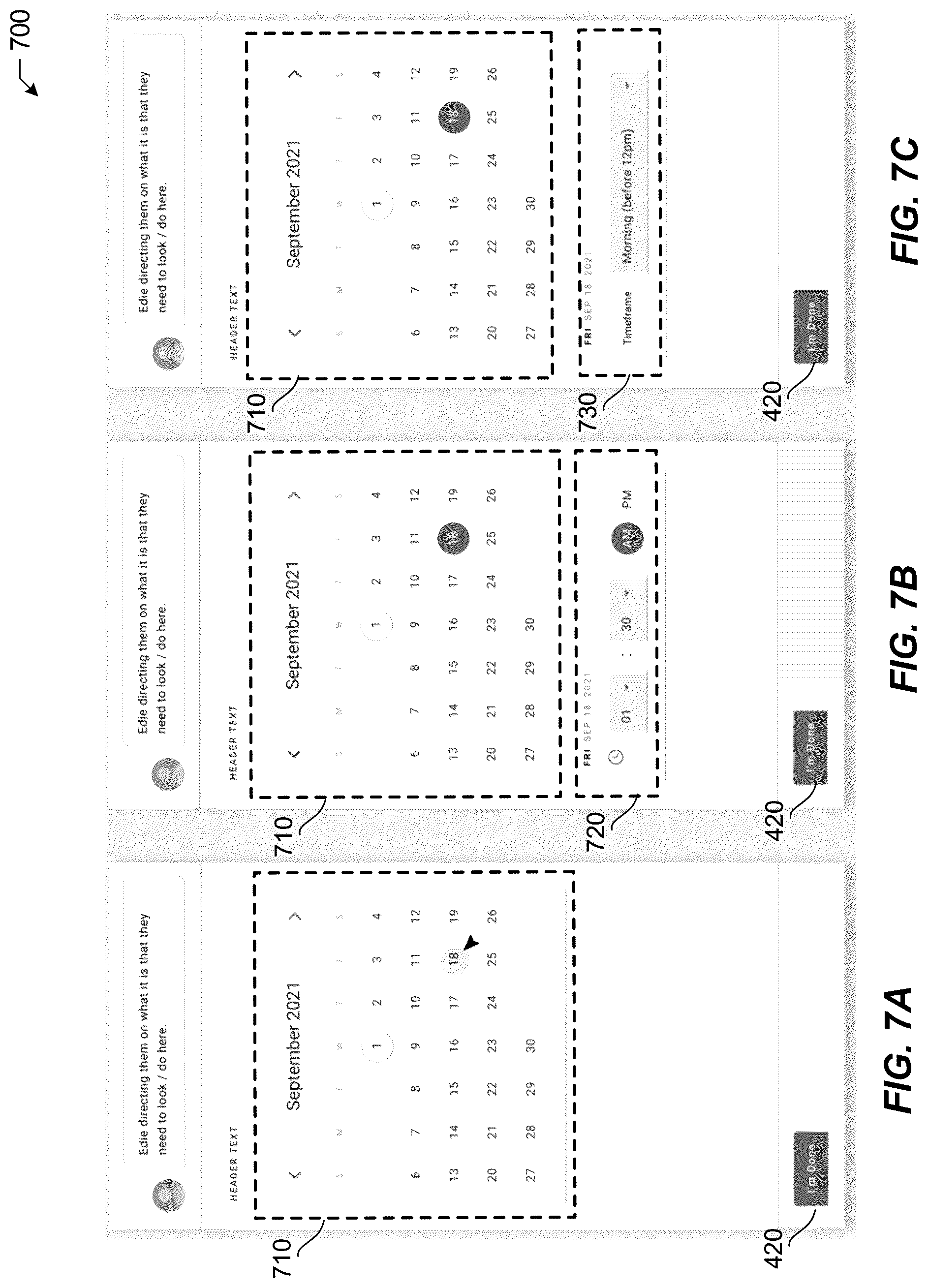 Patent US12106126 Figure 7 – Conversational assistant control of a graphical user interface