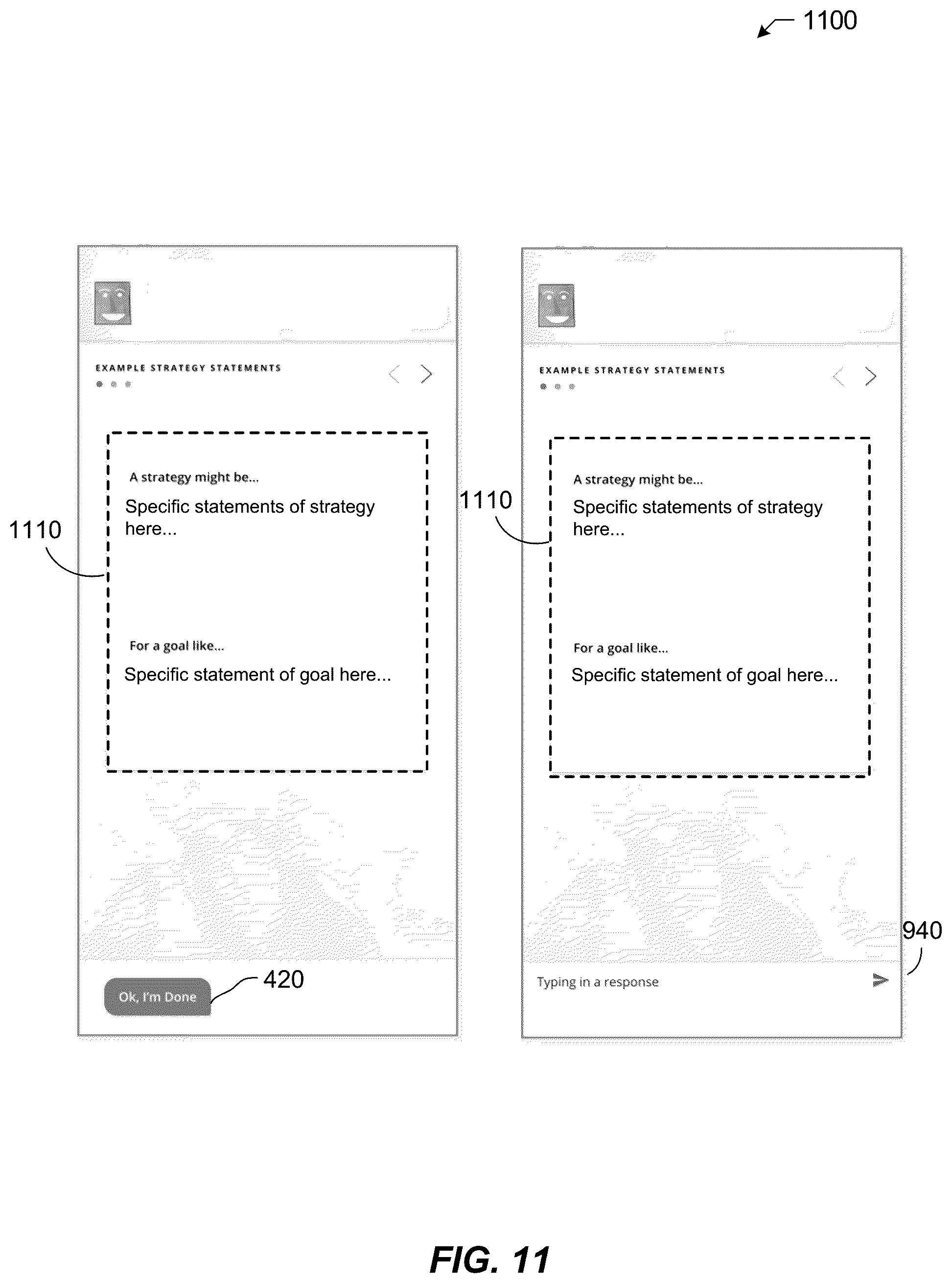 Patent US12106126 Figure 11 – Conversational assistant control of a graphical user interface